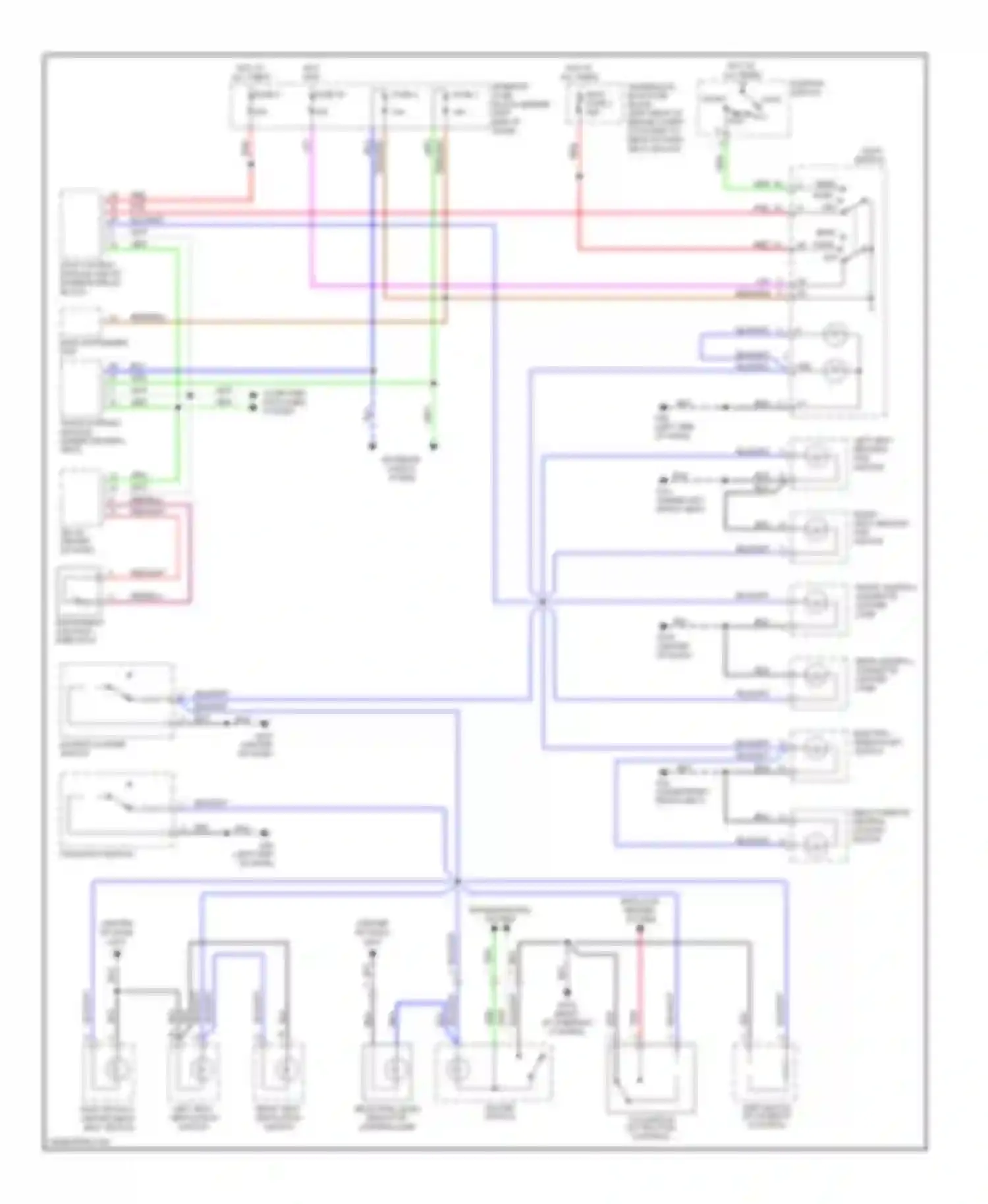 9-5 Saab I facelift (2001-2005): Instrument illumination circuit