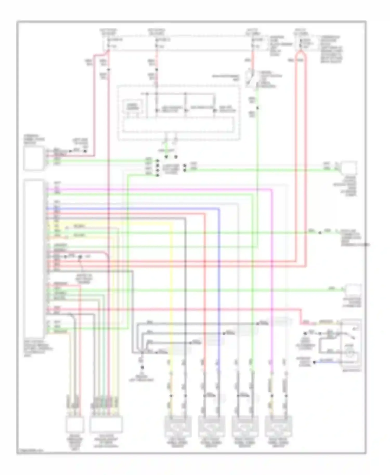 Wiring diagram abs warning indicator for Saab 9-5 I facelift (2001-2005) (1 of 2)