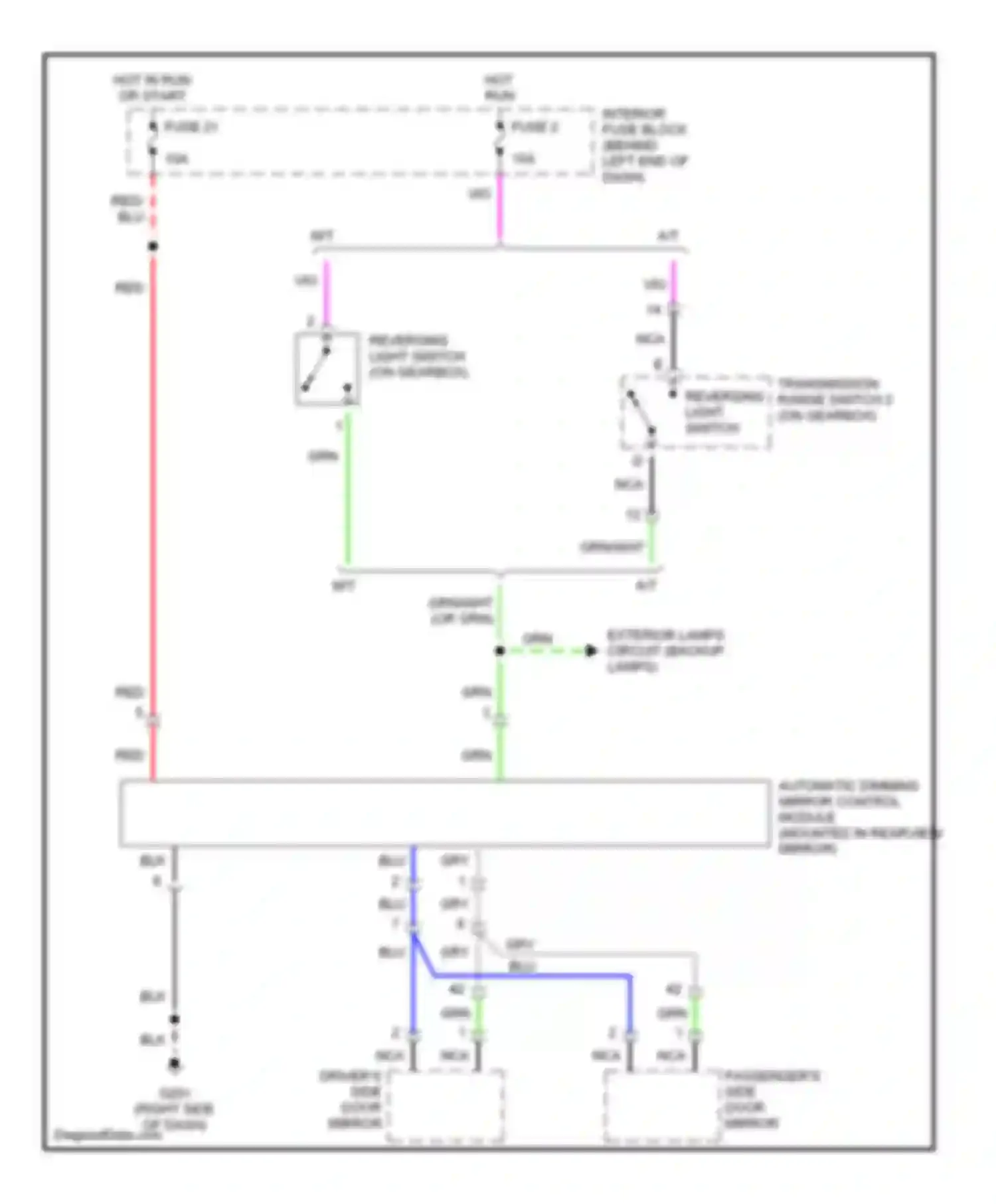 Wiring diagram blk for Saab 9-5 I facelift (2001-2005) (31 of 57)