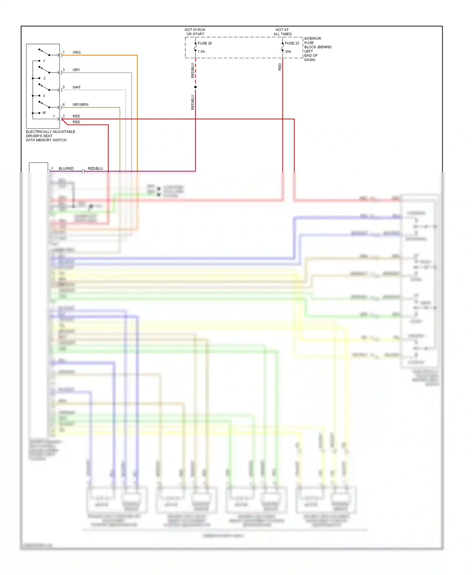 Saab 9-5 I facelift (2001-2005) blu wiring diagram  (27 of 39)