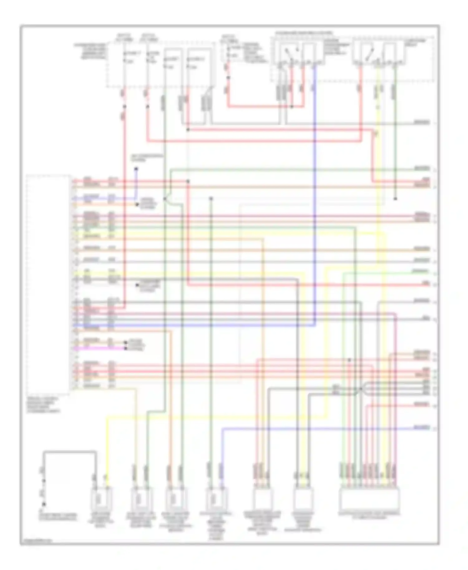 Wiring diagram cruise control system for Saab 9-5 I facelift (2001-2005) (1 of 4)