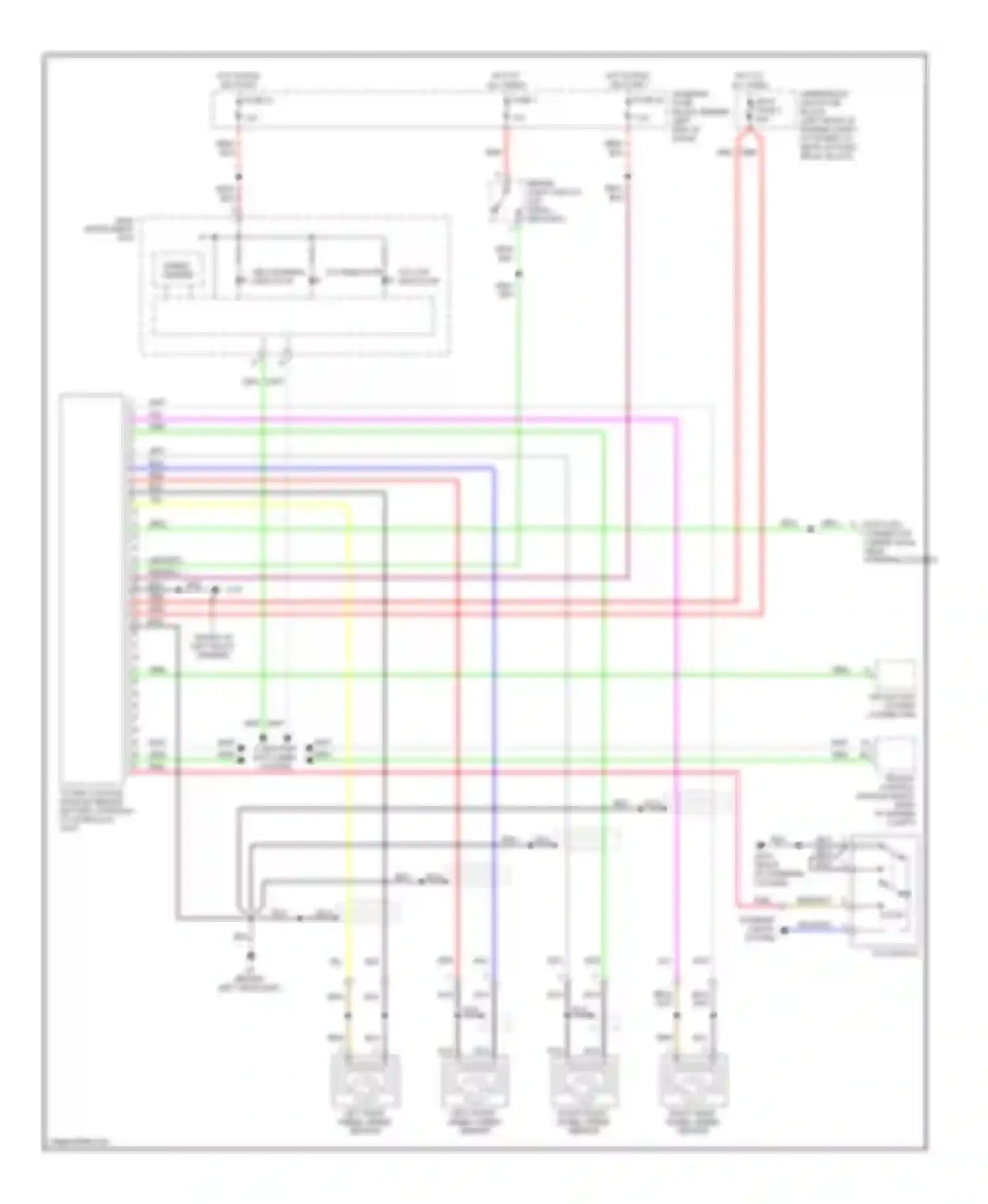 Wiring diagram fuse 1 for Saab 9-5 I facelift (2001-2005) (2 of 8)