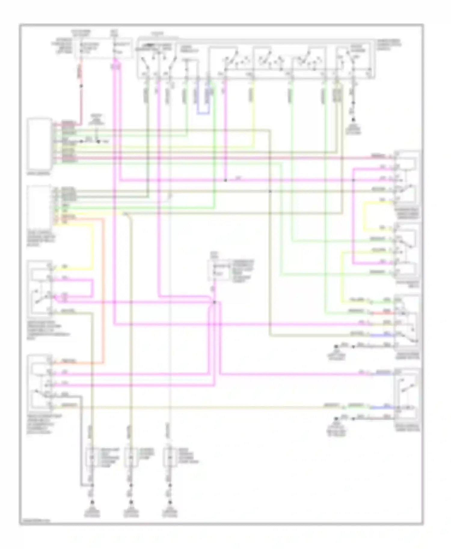 Wiring diagram rain sensor relay for Saab 9-5 I facelift (2001-2005) (1 of 1)