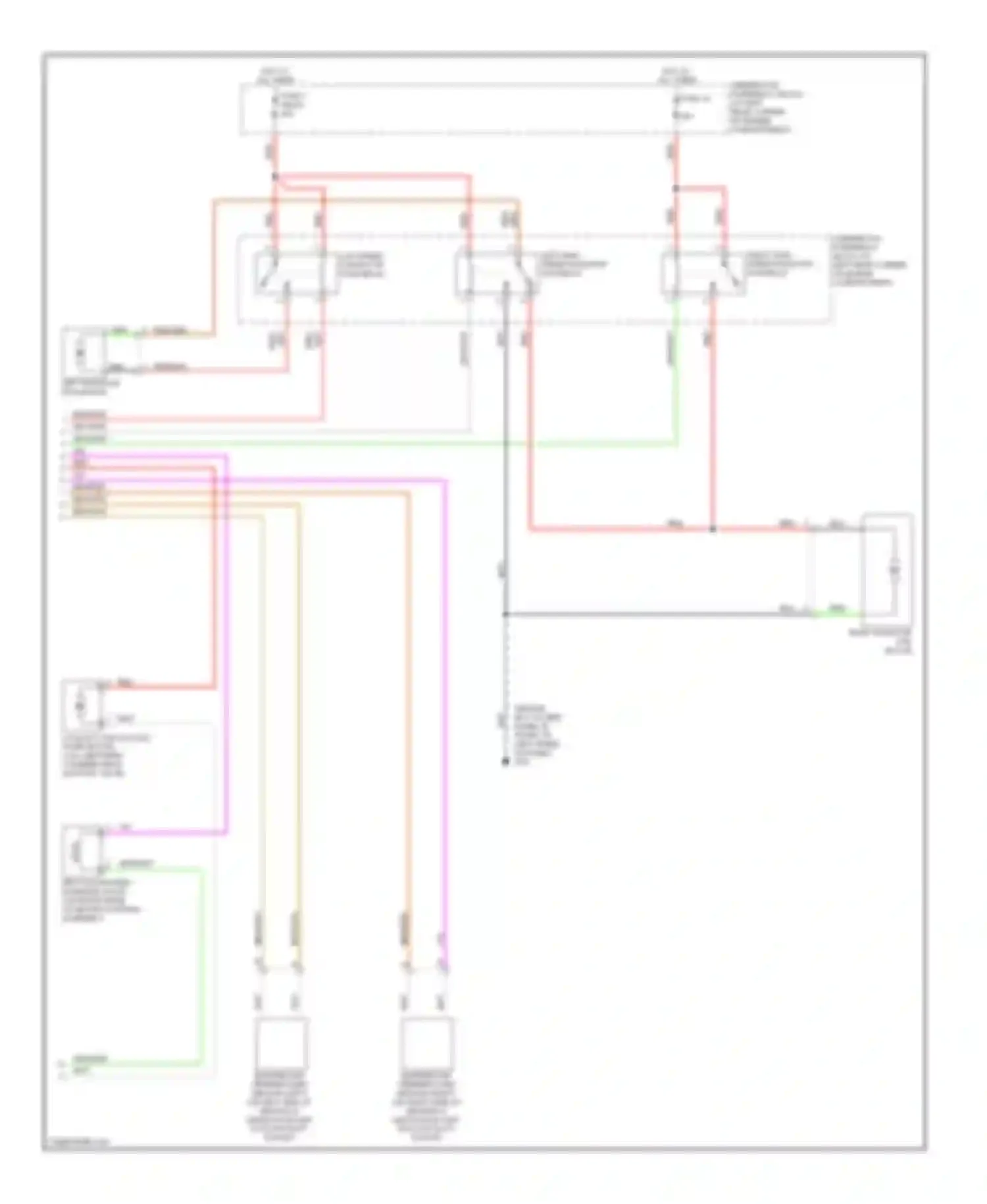 Wiring diagram right high speed radiator fan relay for Saab 9-5 I facelift (2001-2005) (1 of 3)