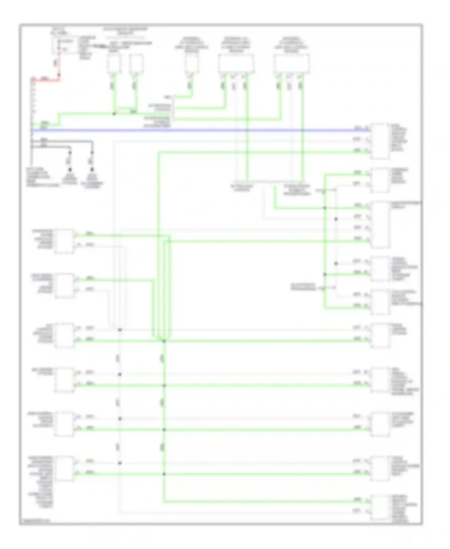 Wiring diagram steering wheel angle sensor for Saab 9-5 I facelift (2001-2005) (2 of 2)