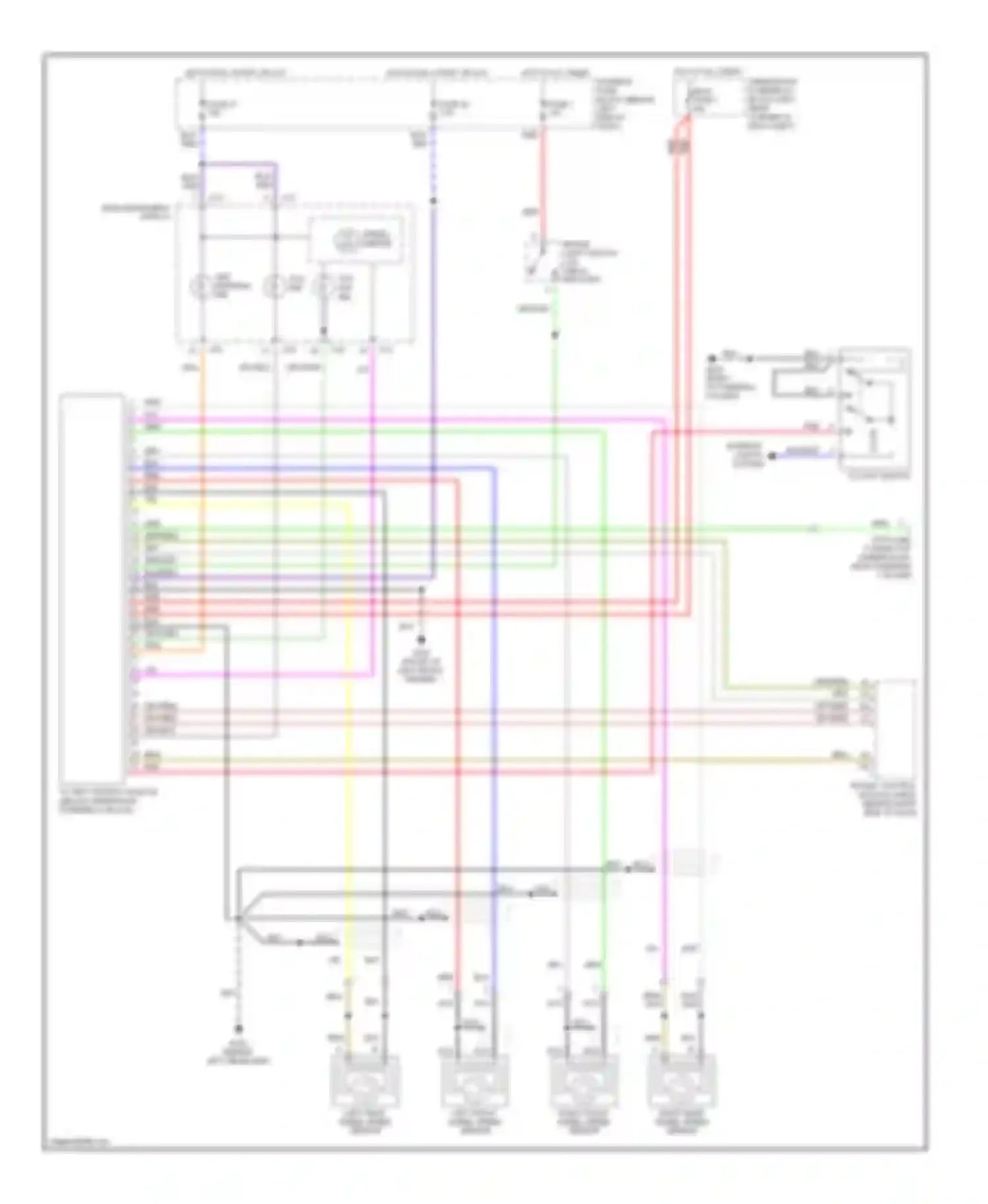 9-5 Saab I (1997-2001): Anti-lock brake circuits, with traction control