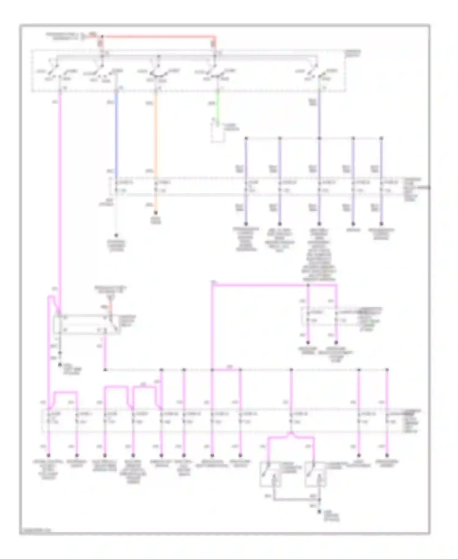 9-5 Saab I (1997-2001): Power distribution circuit (2 of 2)