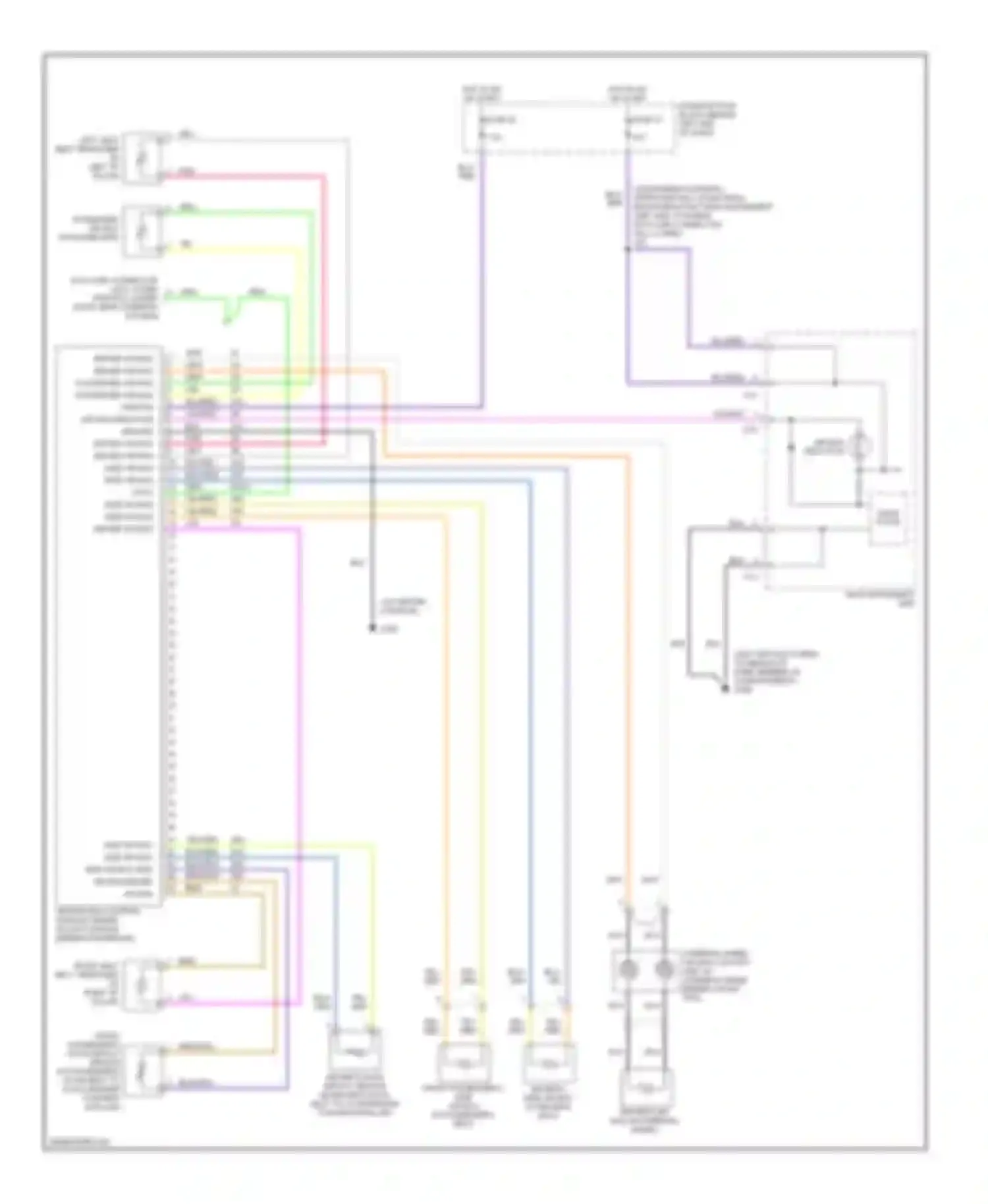 9-5 Saab I (1997-2001): Supplemental restraint circuit