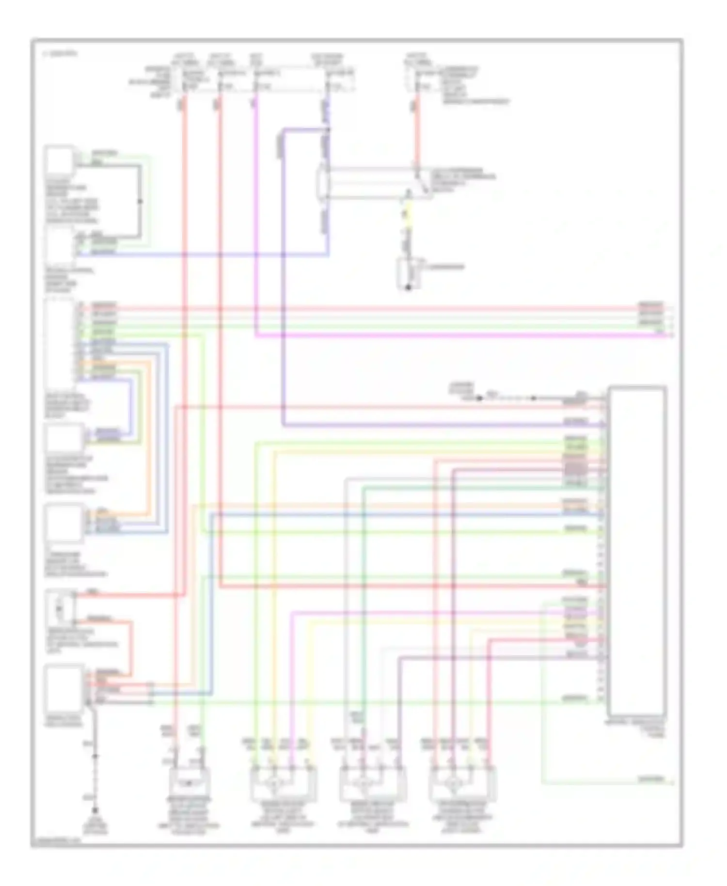 Wiring diagram a/c compressor for Saab 9-5 I (1997-2001) (2 of 2)