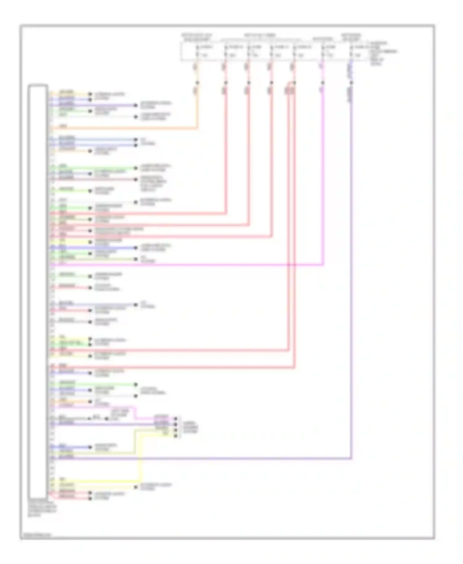 Wiring diagram blk/wht for Saab 9-5 I (1997-2001) (3 of 11)