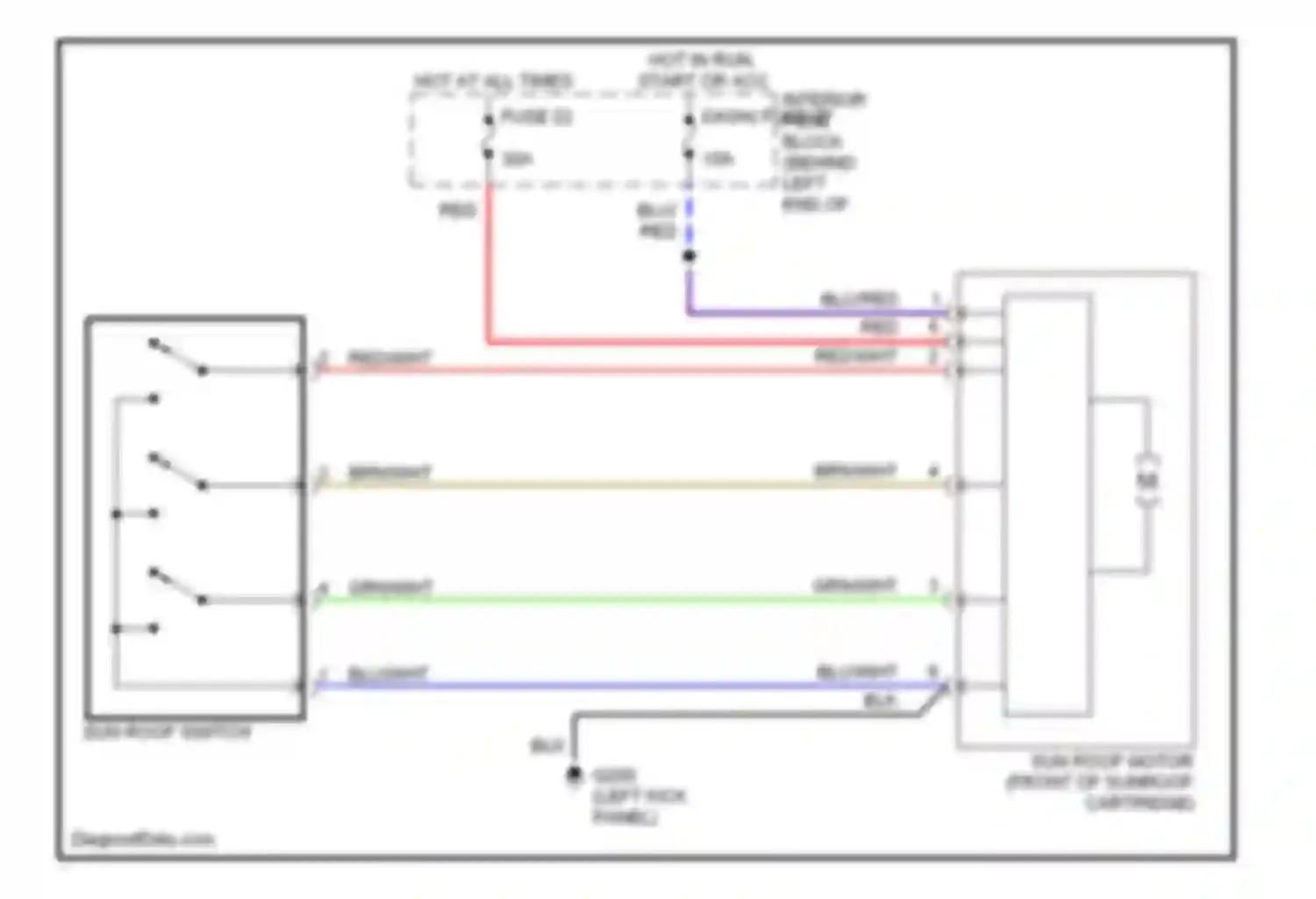 Wiring diagram fuse 23 for Saab 9-5 I (1997-2001) (2 of 2)