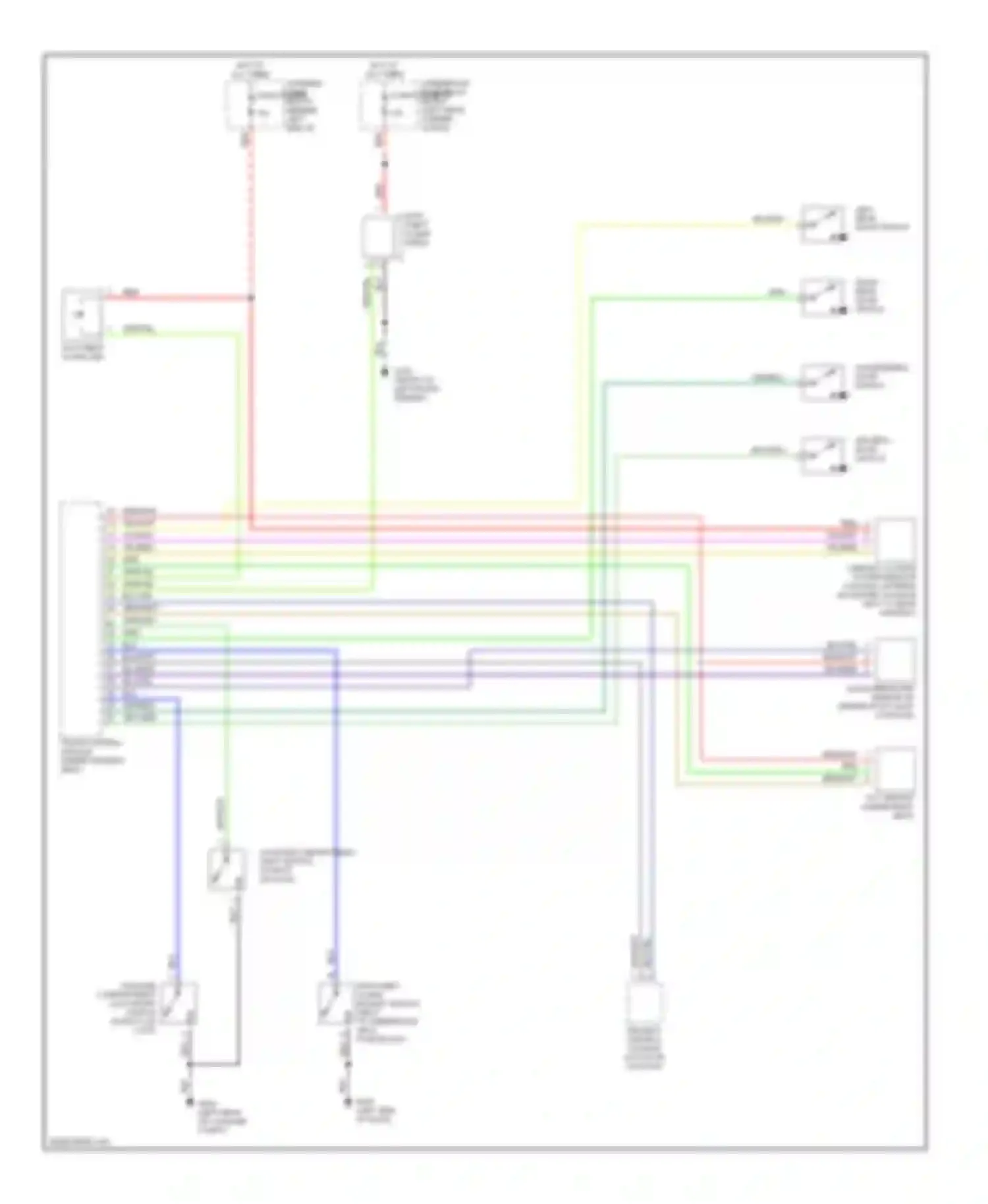 Wiring diagram vio/wht for Saab 9-5 I (1997-2001) (1 of 12)