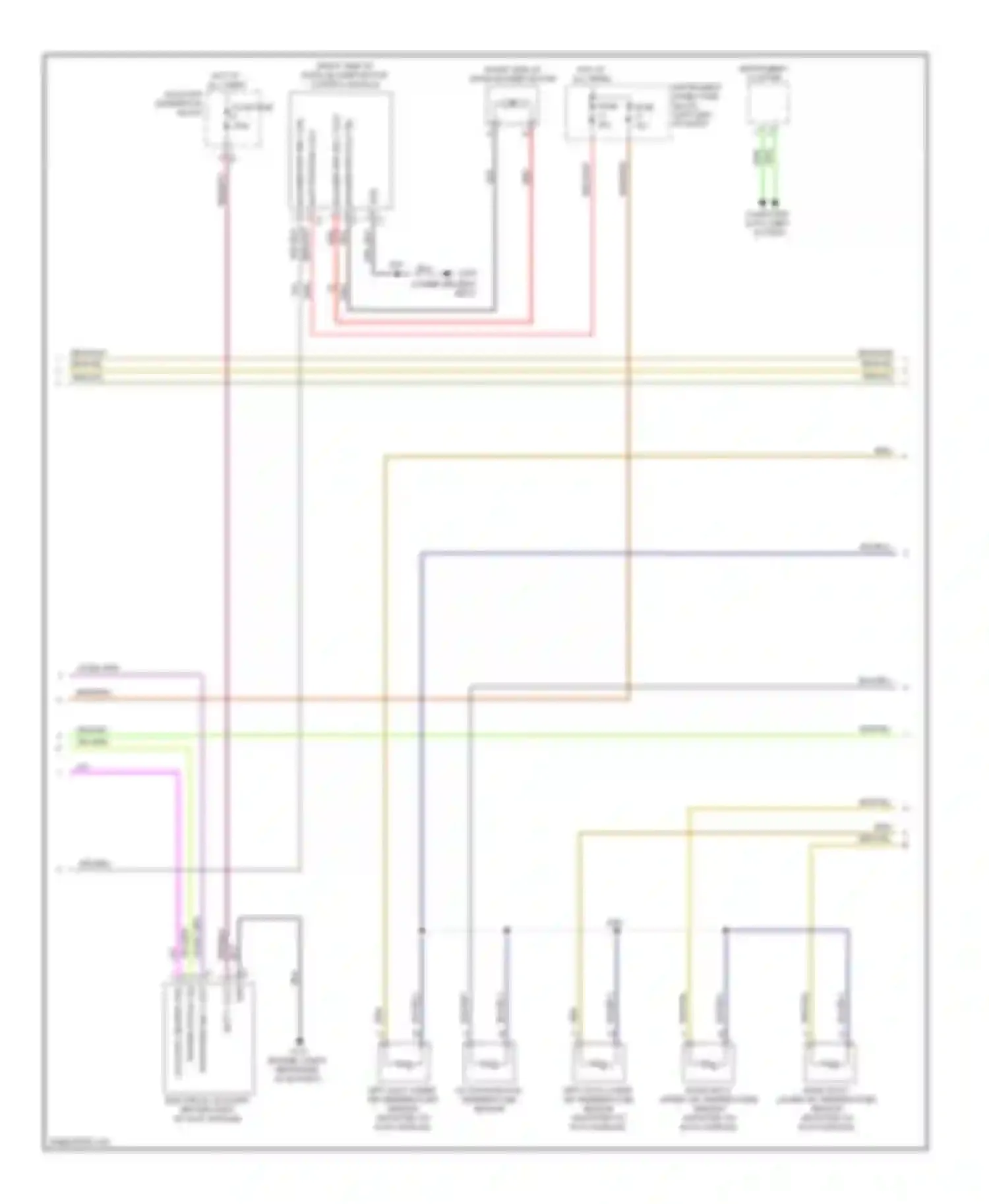 9-5 Saab II (2010-2012): Automatic a/c circuit, single fan (3 of 5)