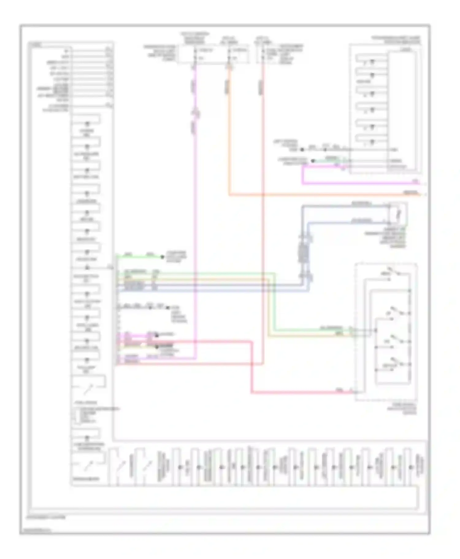 9-5 Saab II (2010-2012): Instrument cluster circuit (1 of 2)