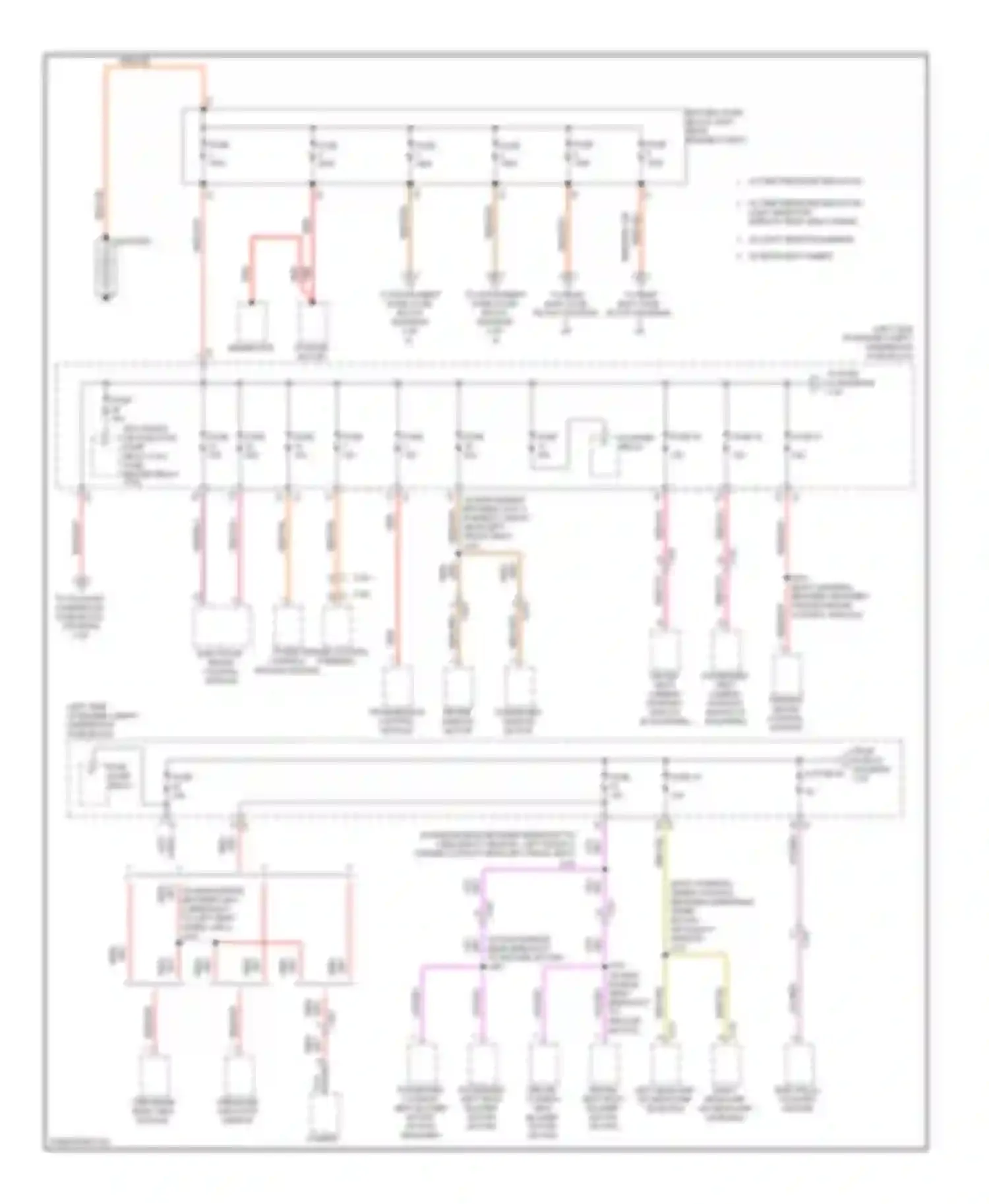 9-5 Saab II (2010-2012): Power distribution circuit (1 of 6)