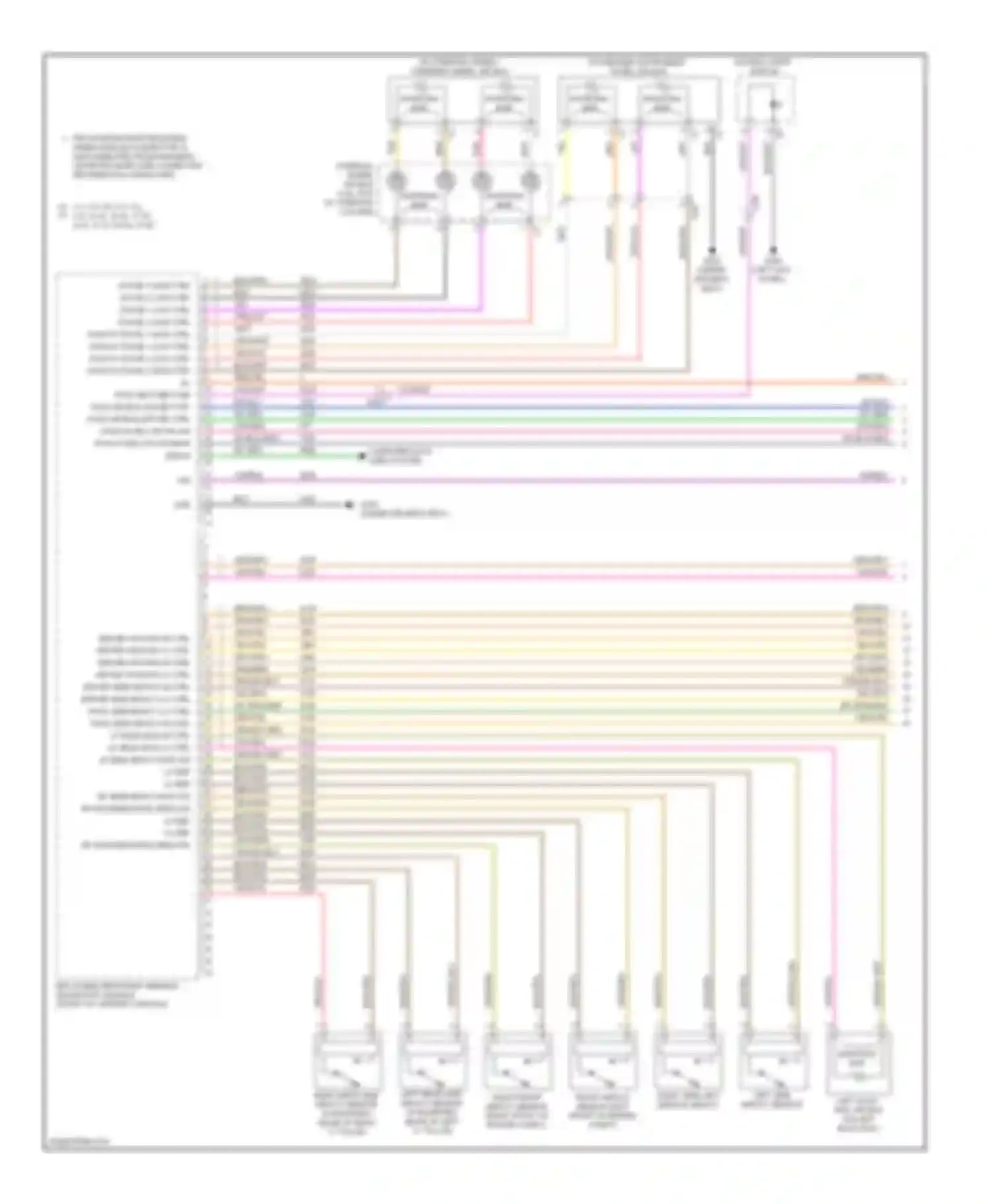 9-5 Saab II (2010-2012): Supplemental restraints circuit (1 of 3)