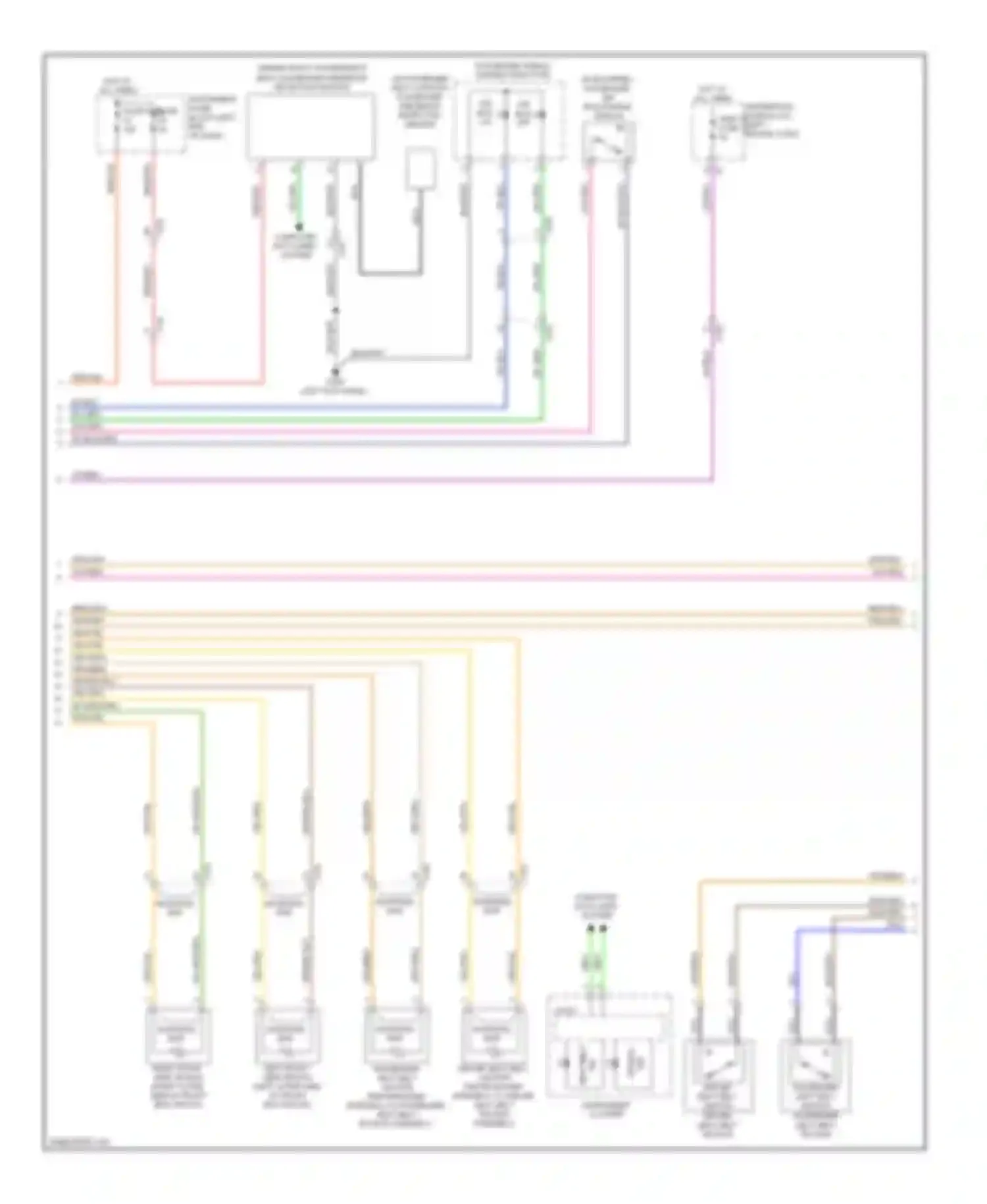 9-5 Saab II (2010-2012): Supplemental restraints circuit (2 of 3)