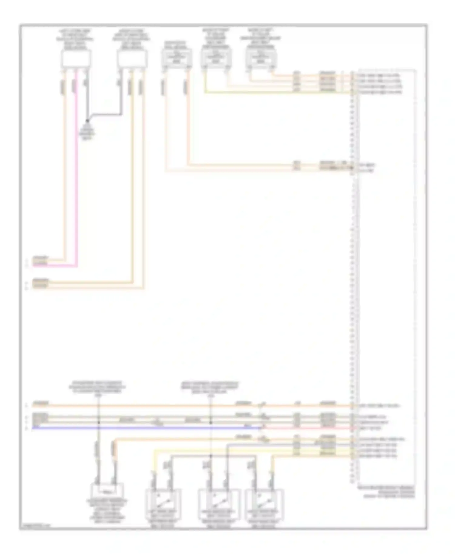 9-5 Saab II (2010-2012): Supplemental restraints circuit (3 of 3)