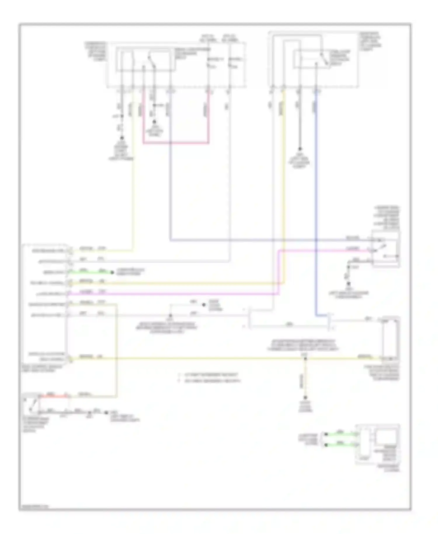 9-5 Saab II (2010-2012): Fuel door release circuit