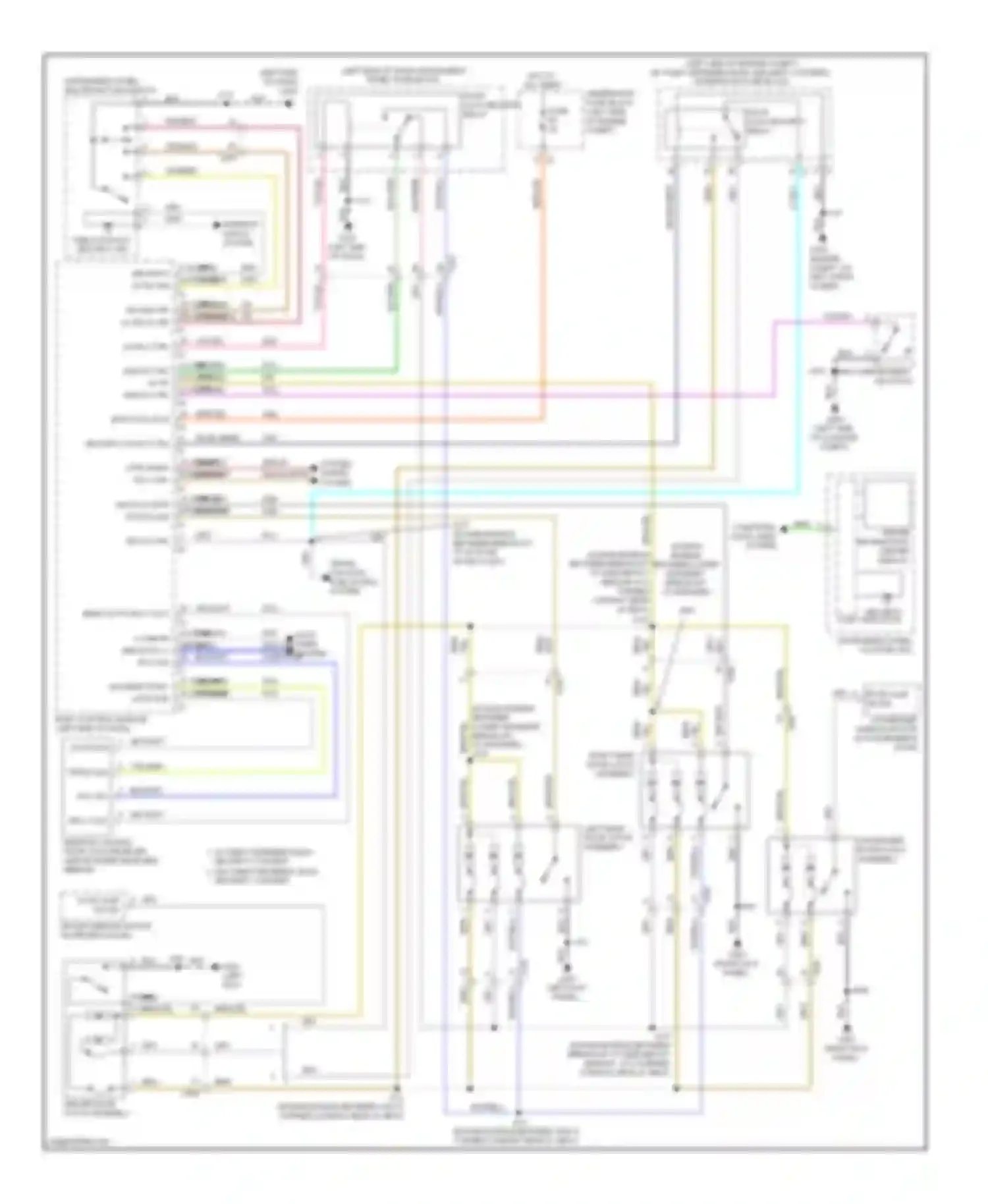 Wiring diagram 18 19 hdlp hi beam rly ctrl horn rly ctrl for Saab 9-5 II (2010-2012) (1 of 2)