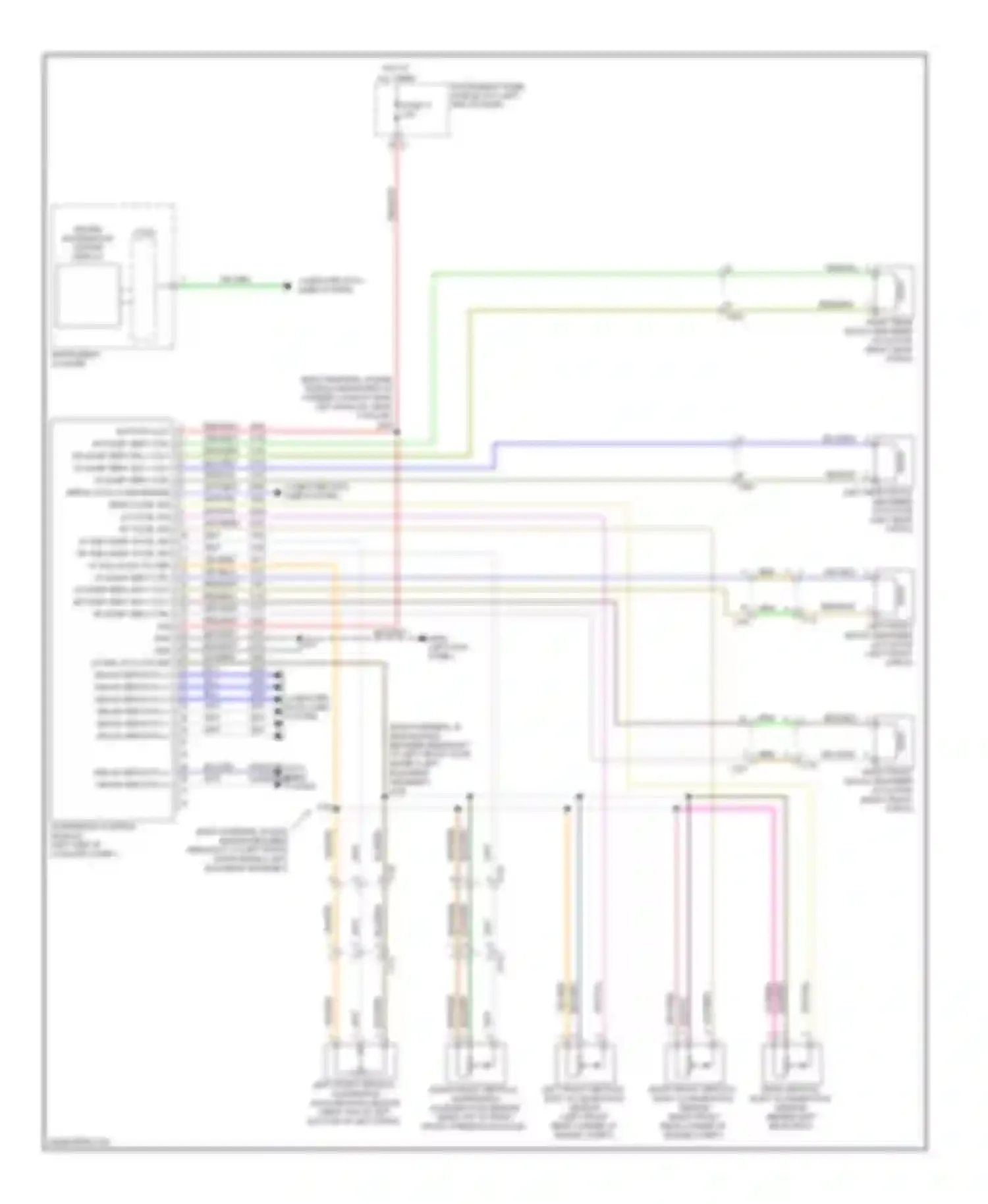 Wiring diagram 6105 6106 computer data lines system for Saab 9-5 II (2010-2012) (1 of 1)