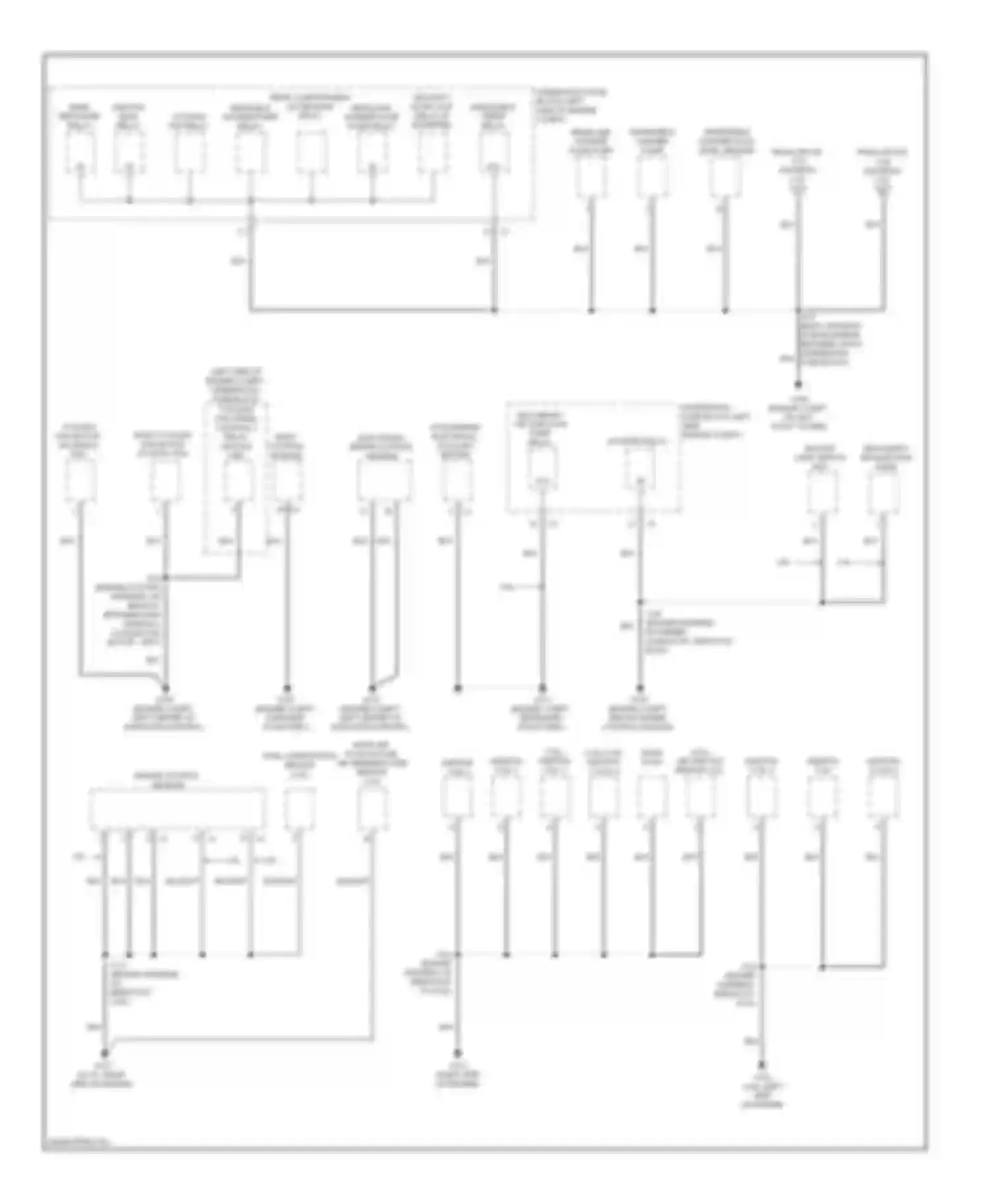 Wiring diagram (body harness, in main bundle for Saab 9-5 II (2010-2012) (5 of 8)