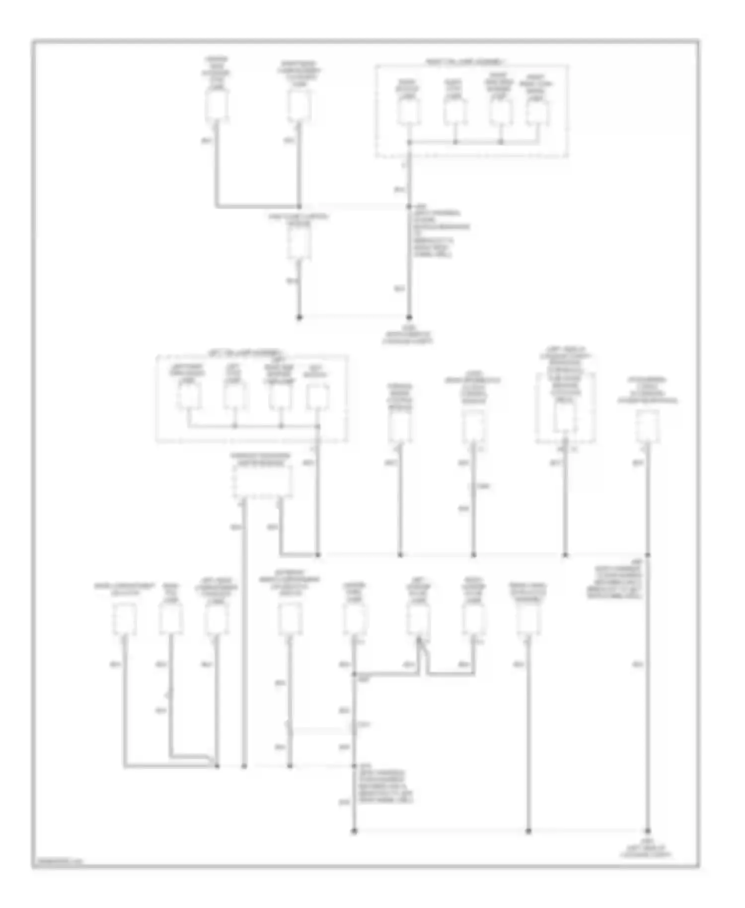 Wiring diagram center park lamp for Saab 9-5 II (2010-2012) (1 of 1)