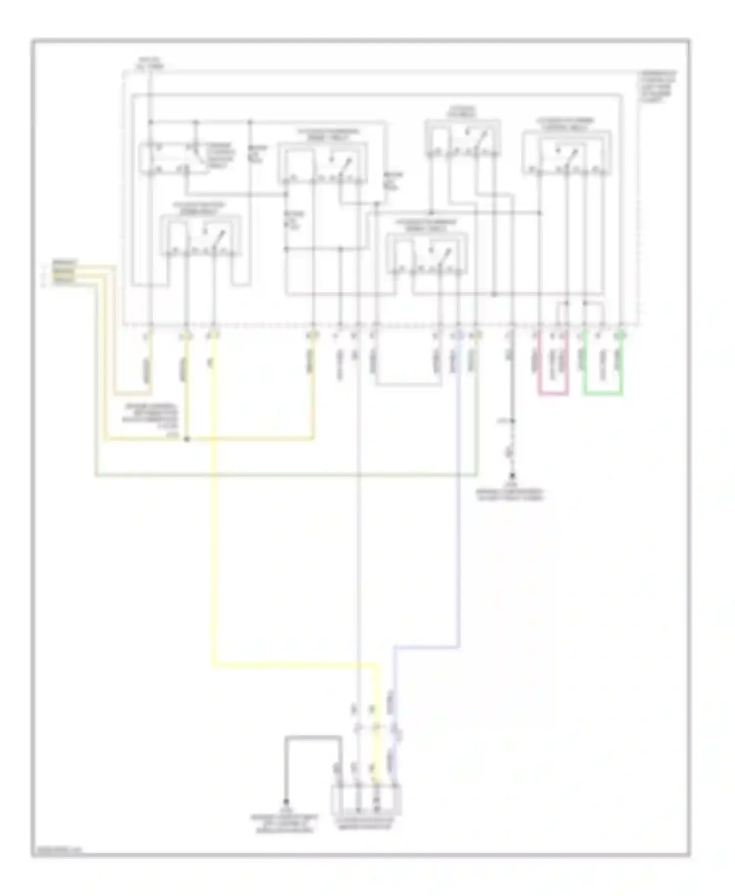 Wiring diagram cooling fan relay for Saab 9-5 II (2010-2012) (2 of 6)