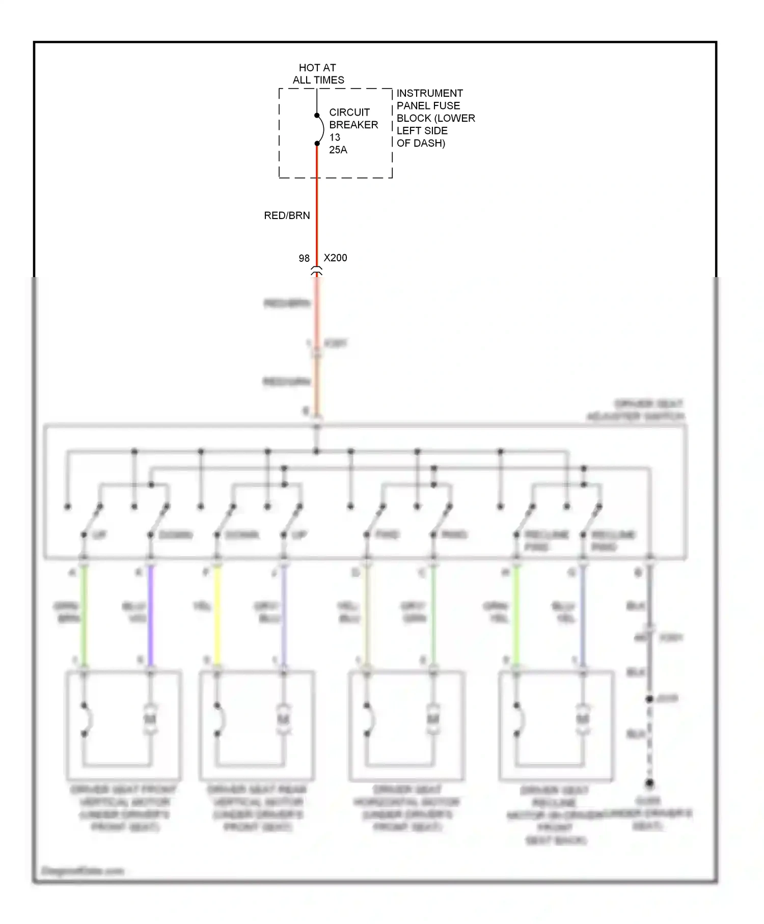 Saab 9-5 II (2010-2012) down wiring diagram  (1 of 8)