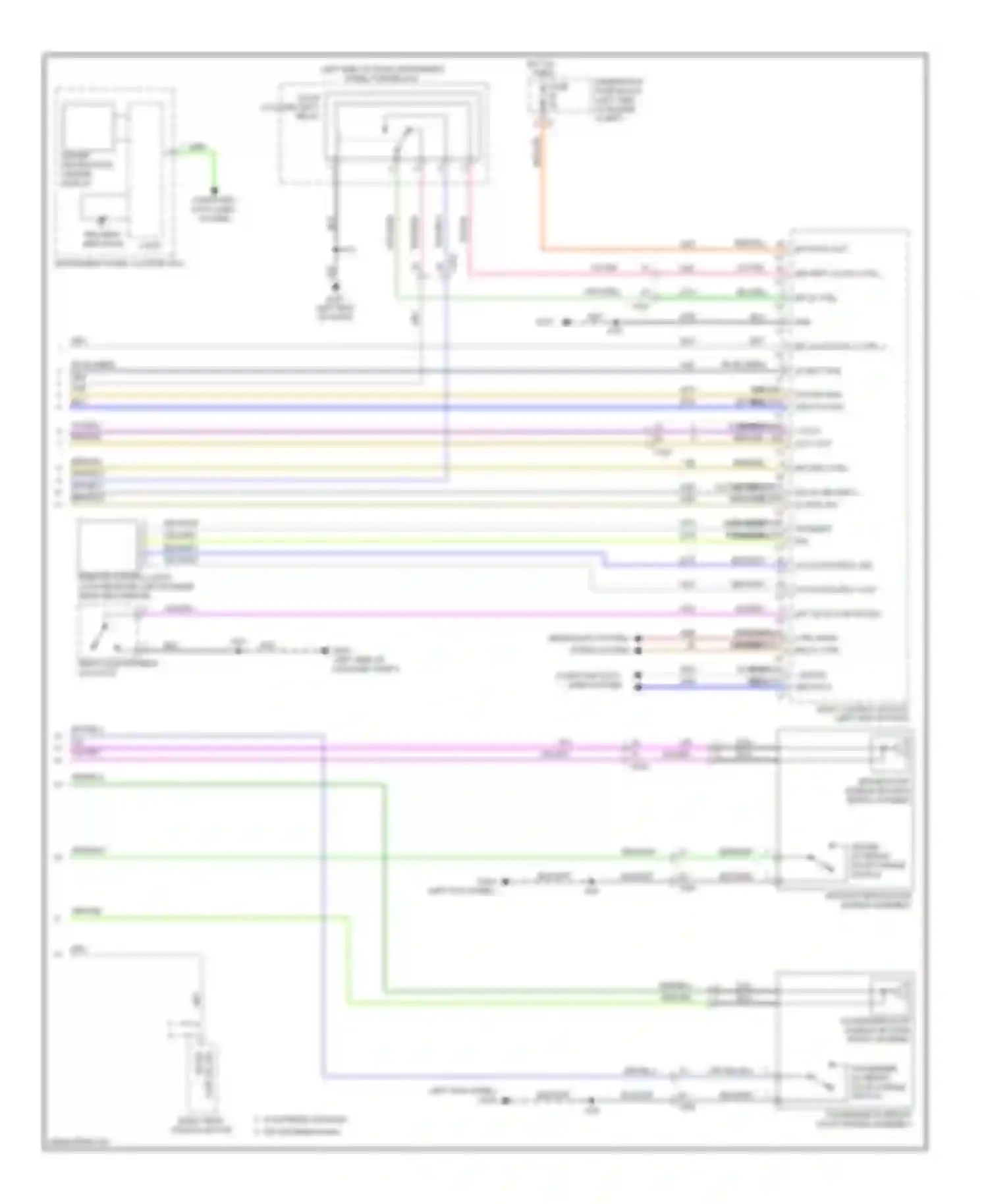Wiring diagram driver information center display for Saab 9-5 II (2010-2012) (5 of 8)