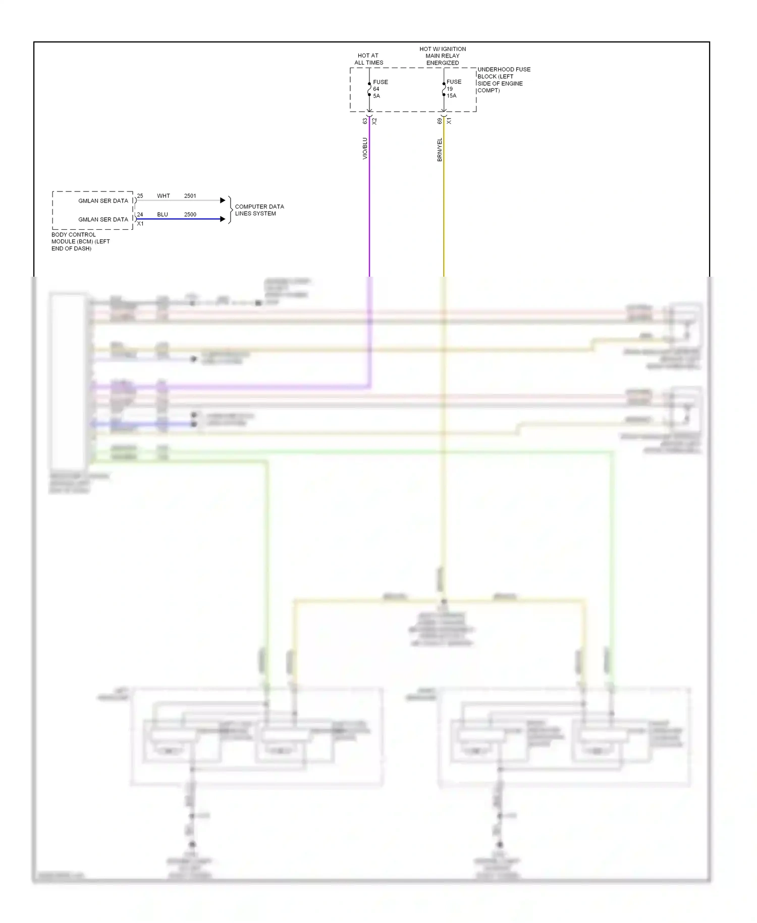 Saab 9-5 II (2010-2012) (engine compt, on left strut tower) wiring diagram  (17 of 22)