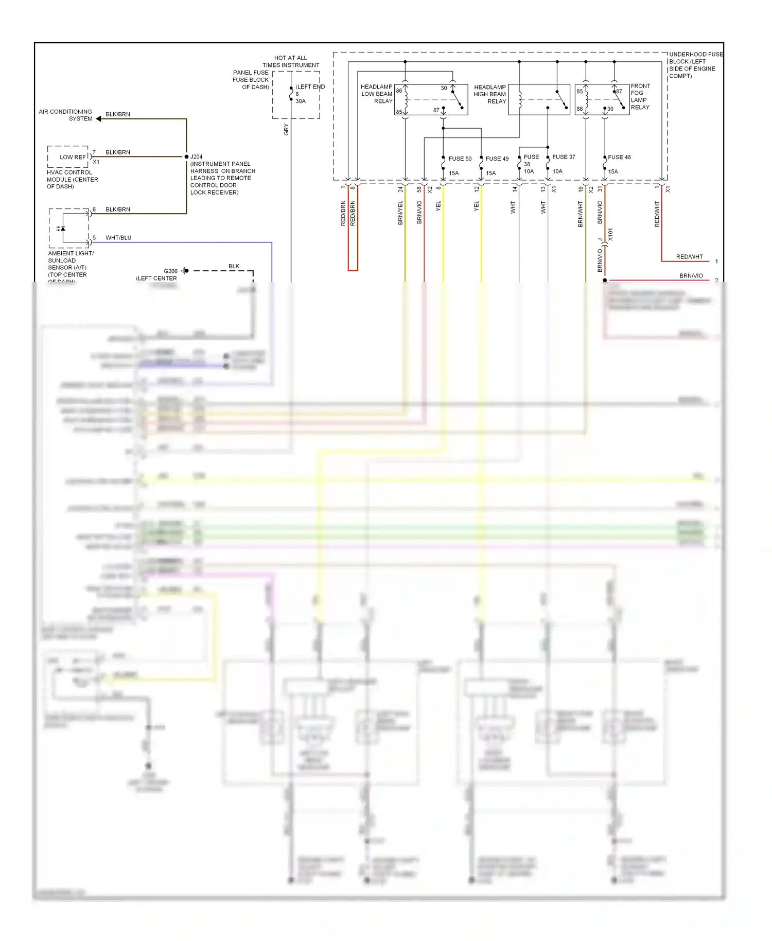 Saab 9-5 II (2010-2012) (engine compt, on left strut tower) wiring diagram  (14 of 22)