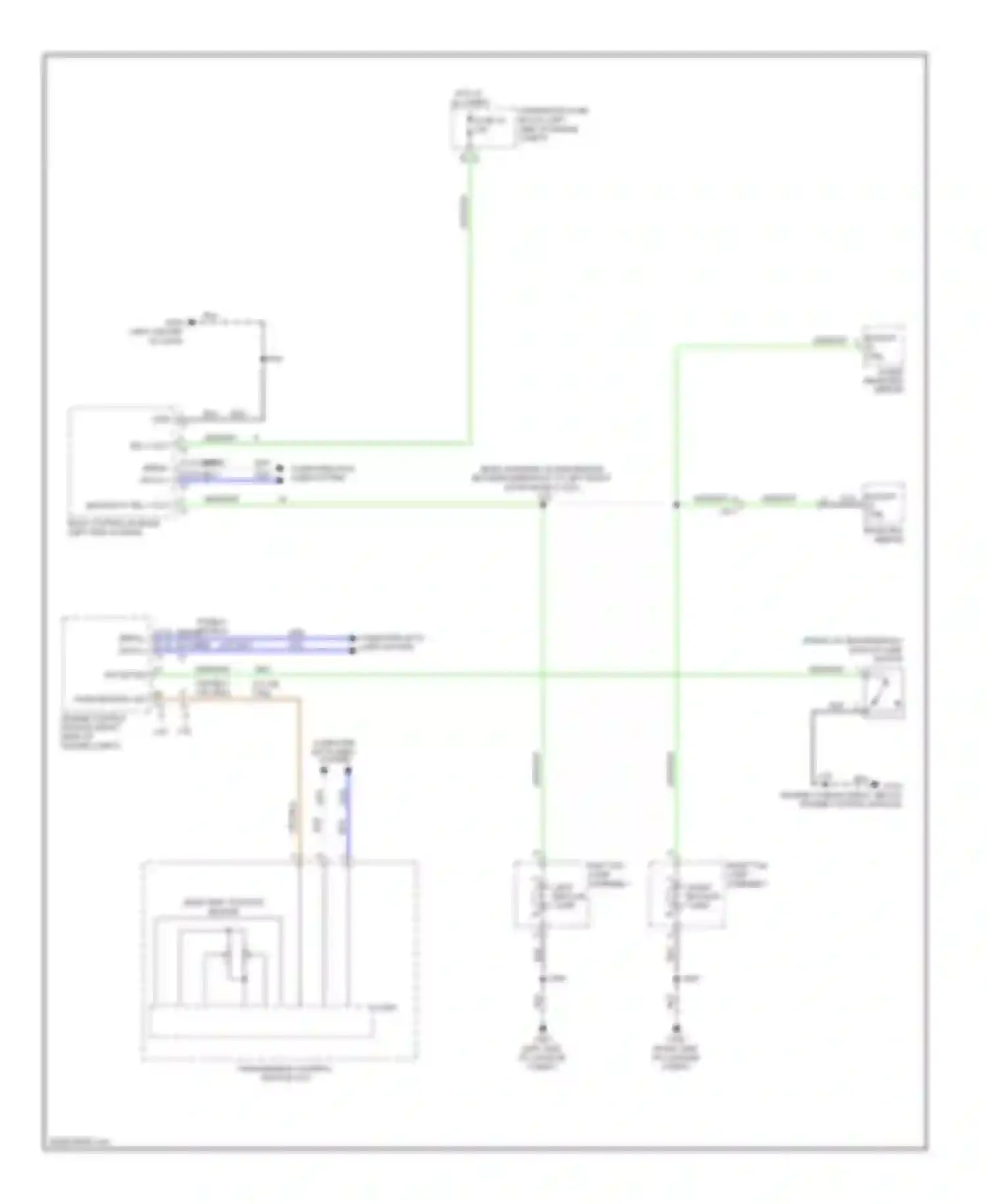Wiring diagram inside rearview mirror for Saab 9-5 II (2010-2012) (1 of 3)