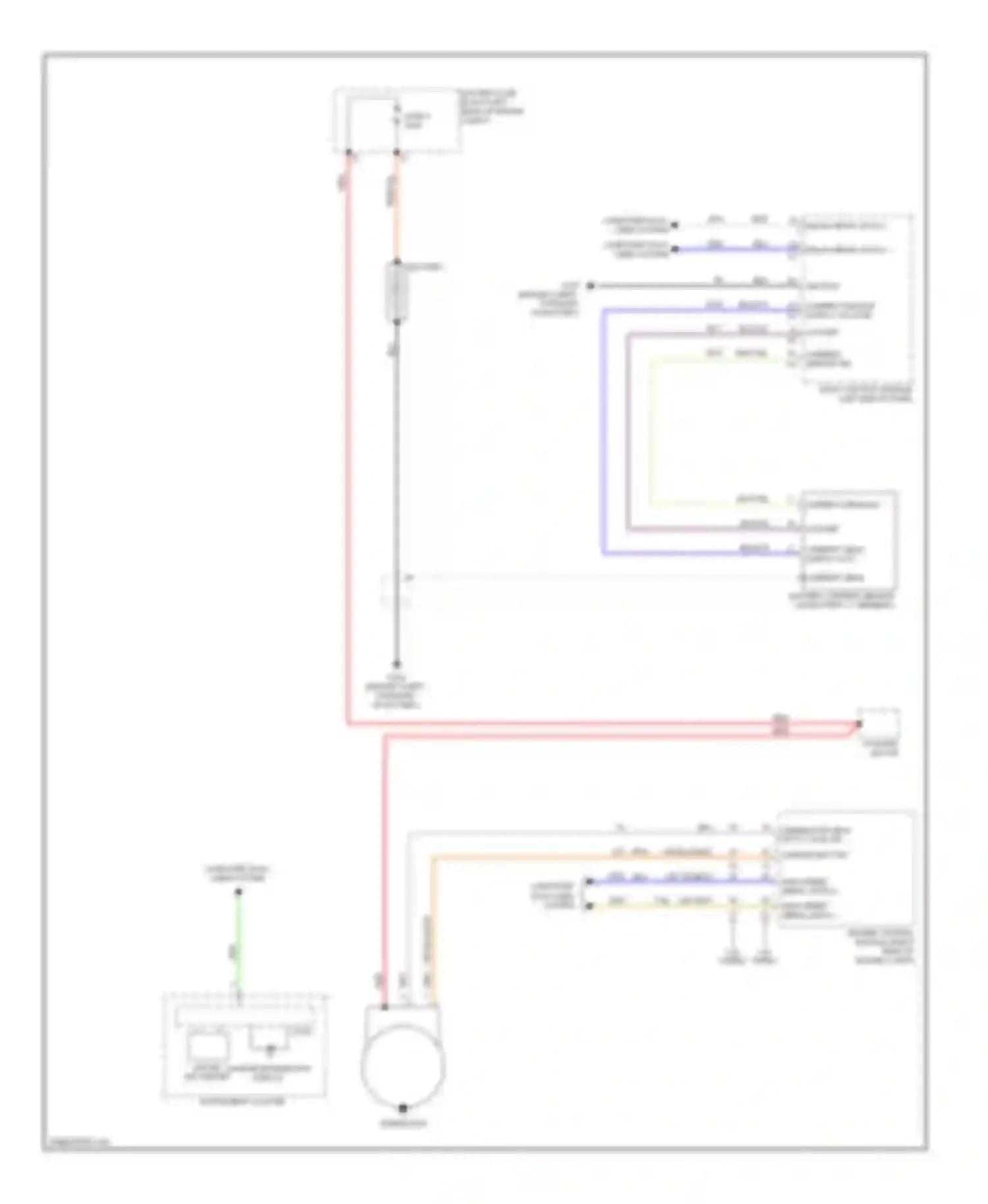 Wiring diagram instrument cluster for Saab 9-5 II (2010-2012) (12 of 22)