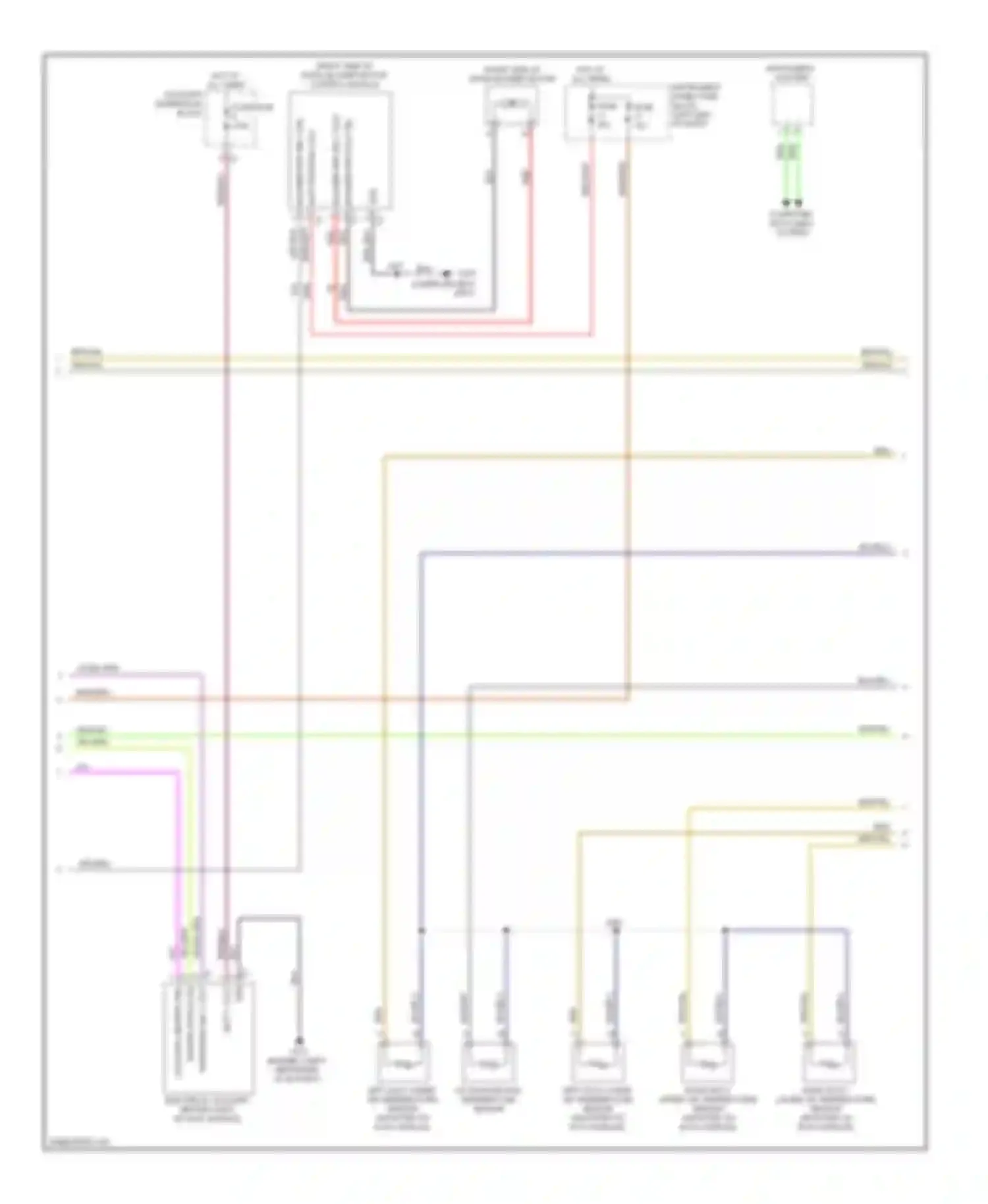 Wiring diagram instrument cluster for Saab 9-5 II (2010-2012) (2 of 22)