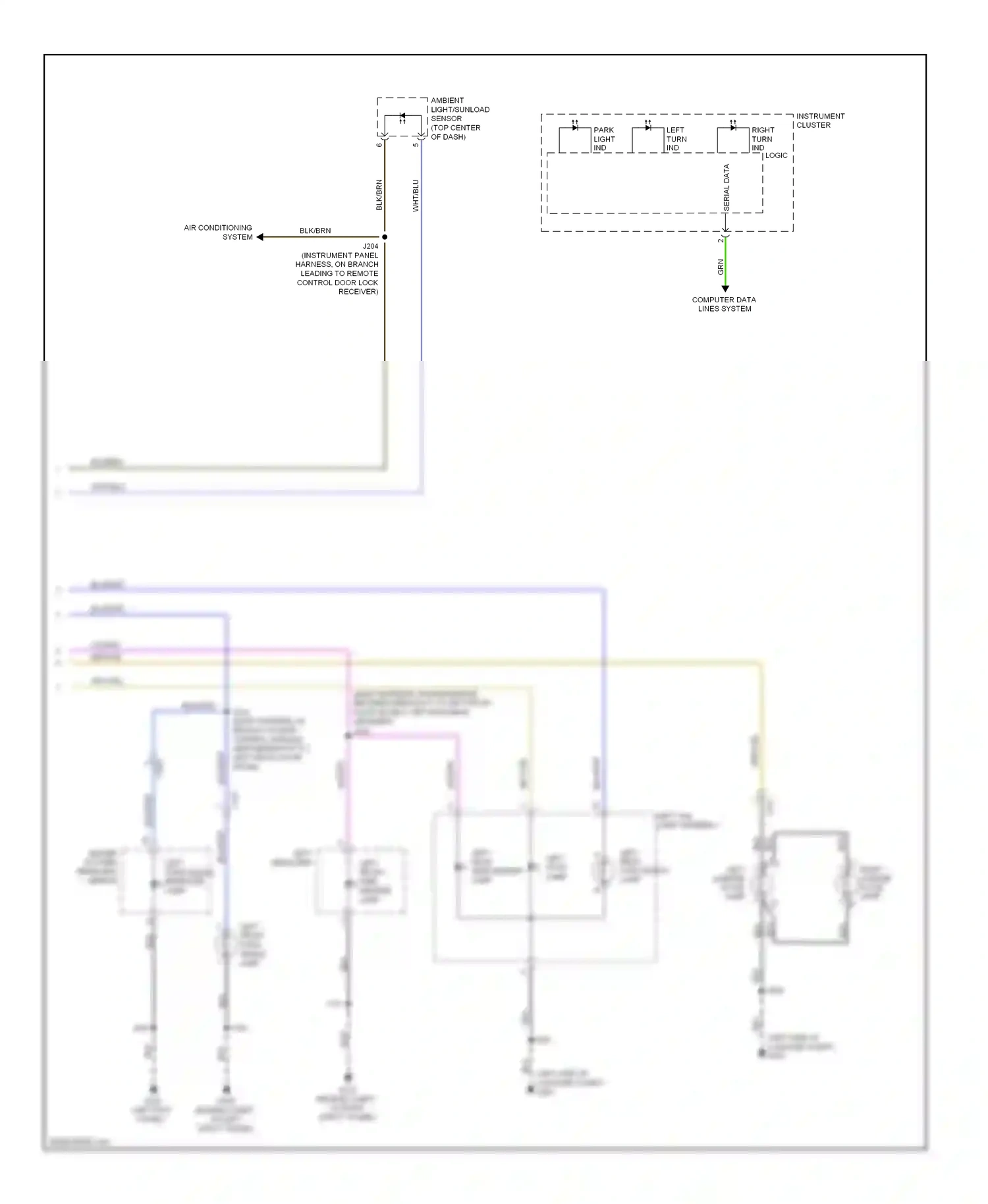 Saab 9-5 II (2010-2012) (left kick panel) wiring diagram  (15 of 47)