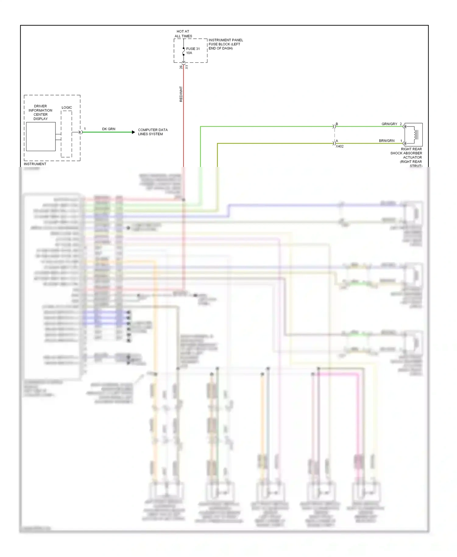 Saab 9-5 II (2010-2012) (left kick panel) wiring diagram  (7 of 47)