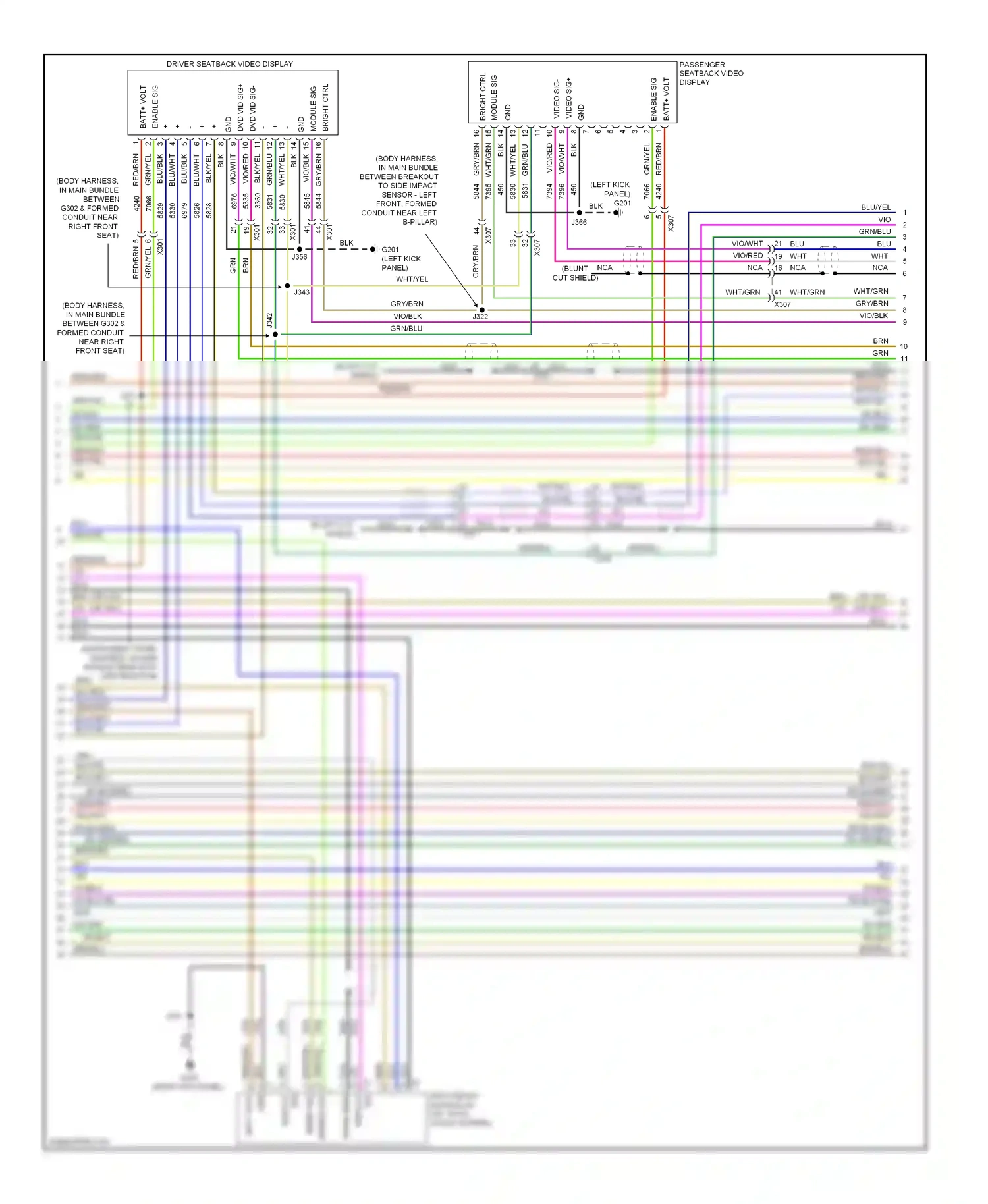 Saab 9-5 II (2010-2012) (left kick panel) wiring diagram  (24 of 47)