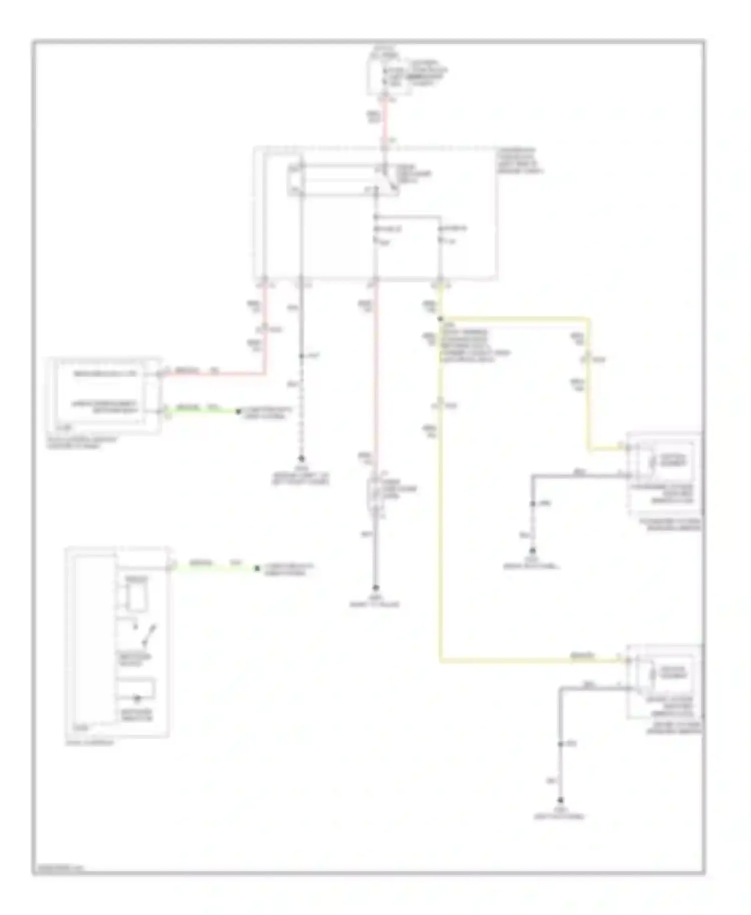 Wiring diagram linear interconnect network bus 9 for Saab 9-5 II (2010-2012) (1 of 1)