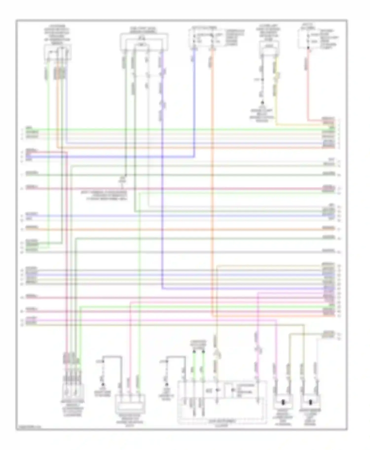 Wiring diagram logic instrument cluster for Saab 9-5 II (2010-2012) (4 of 4)