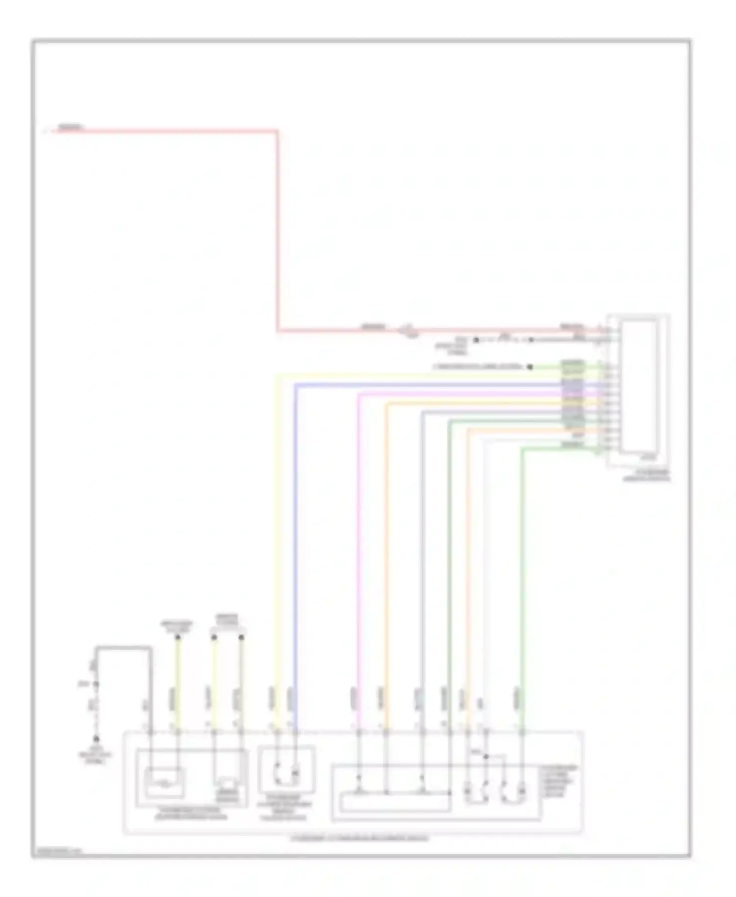 Wiring diagram mirror motor for Saab 9-5 II (2010-2012) (2 of 2)