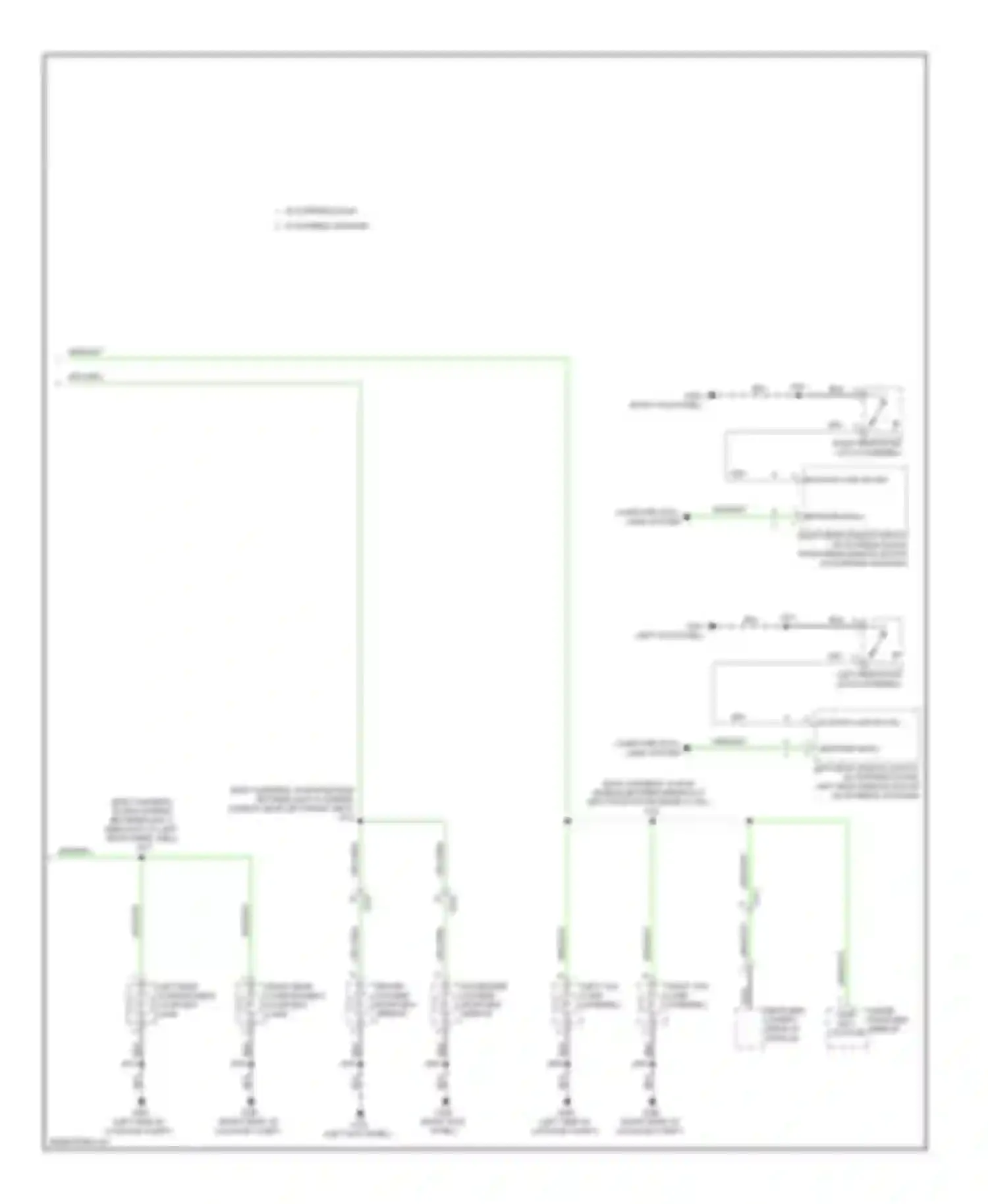Wiring diagram right rear compartment courtesy lamp for Saab 9-5 II (2010-2012) (1 of 2)