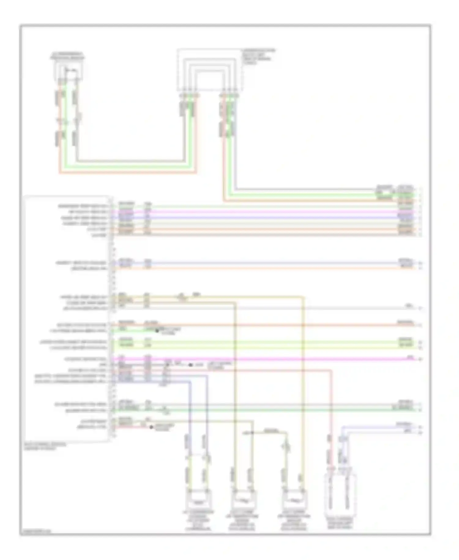 Wiring diagram security ind ctrl for Saab 9-5 II (2010-2012) (2 of 2)