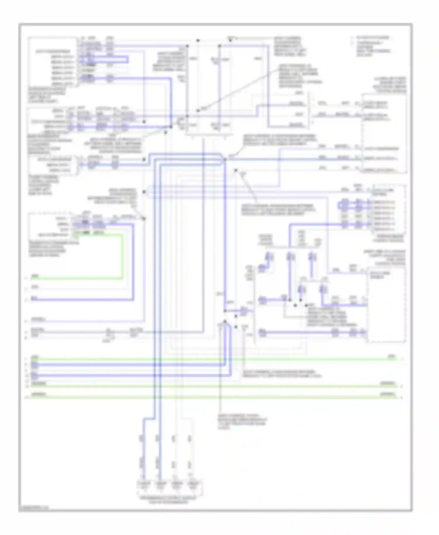 Wiring diagram serial data bus- for Saab 9-5 II (2010-2012) (1 of 1)