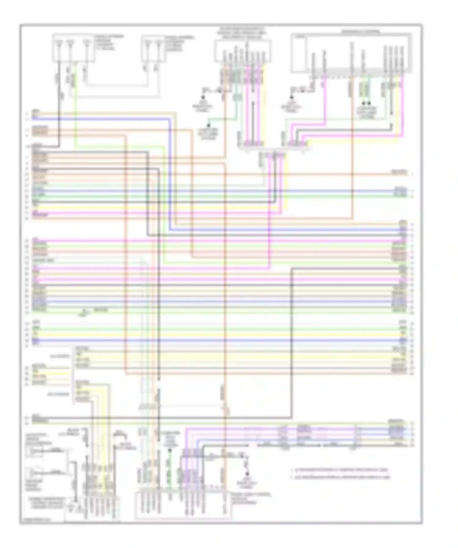Wiring diagram up sig for Saab 9-5 II (2010-2012) (1 of 5)