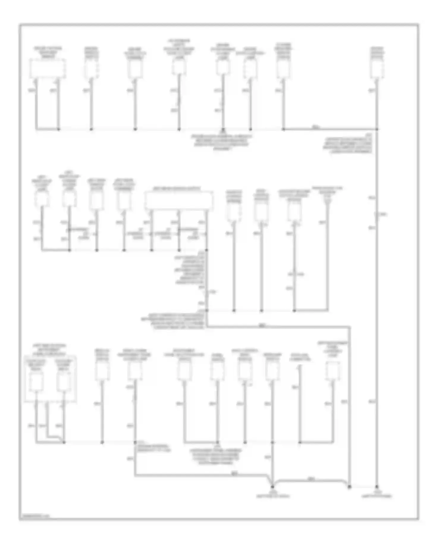 Wiring diagram w/ express up/down for Saab 9-5 II (2010-2012) (3 of 4)