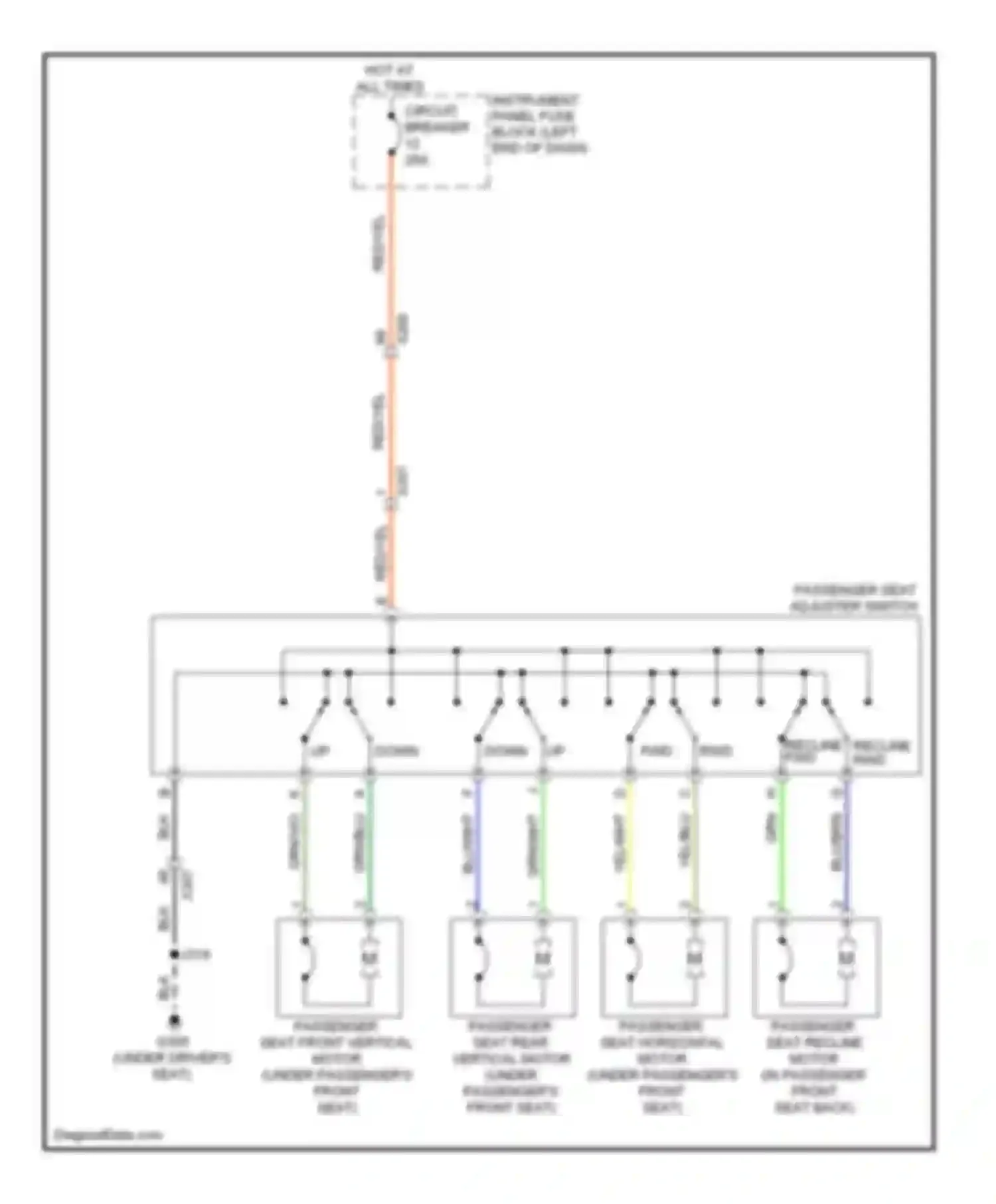 Wiring diagram yel/blu for Saab 9-5 II (2010-2012) (16 of 17)