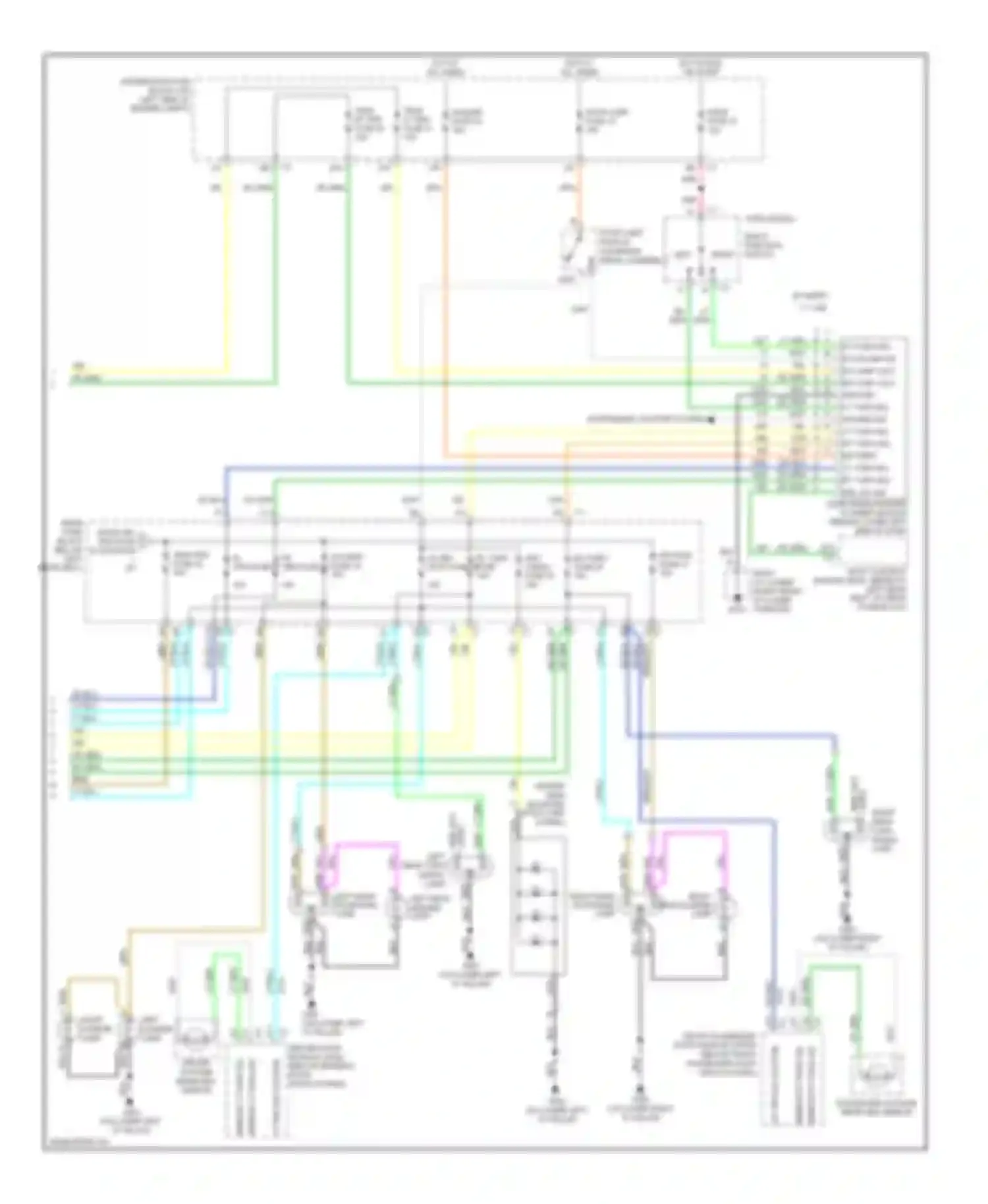 9-7X Saab I (2005-2009): Exterior lamps circuit (2 of 2)