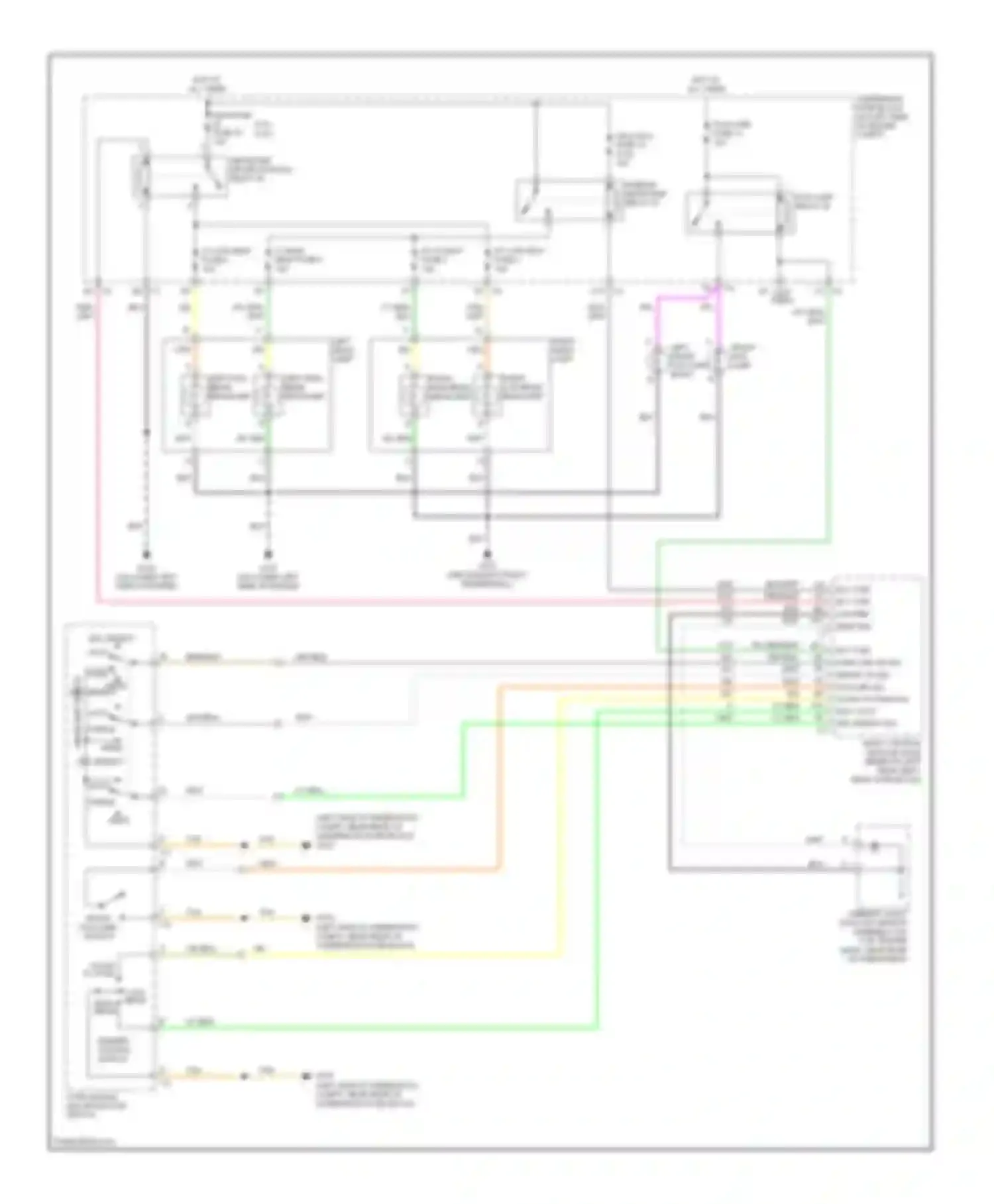 9-7X Saab I (2005-2009): Headlights circuit, without high intensity discharge