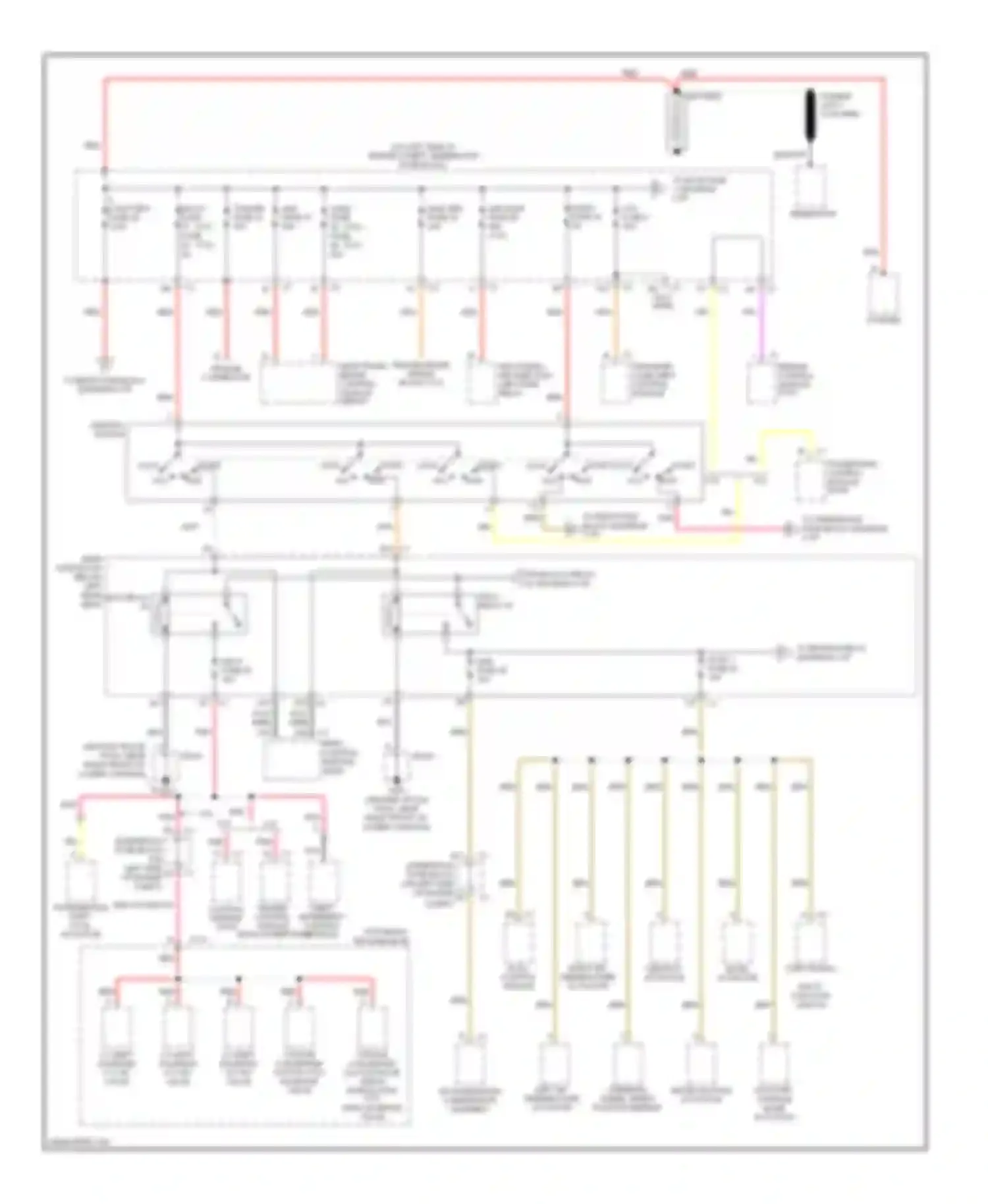 9-7X Saab I (2005-2009): Power distribution circuit (1 of 5)